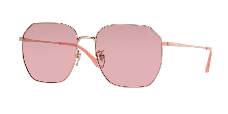 Vogue VO4215SD Irregular Sunglasses  515284-Rose Gold 58-145-17 - Color Map Gold