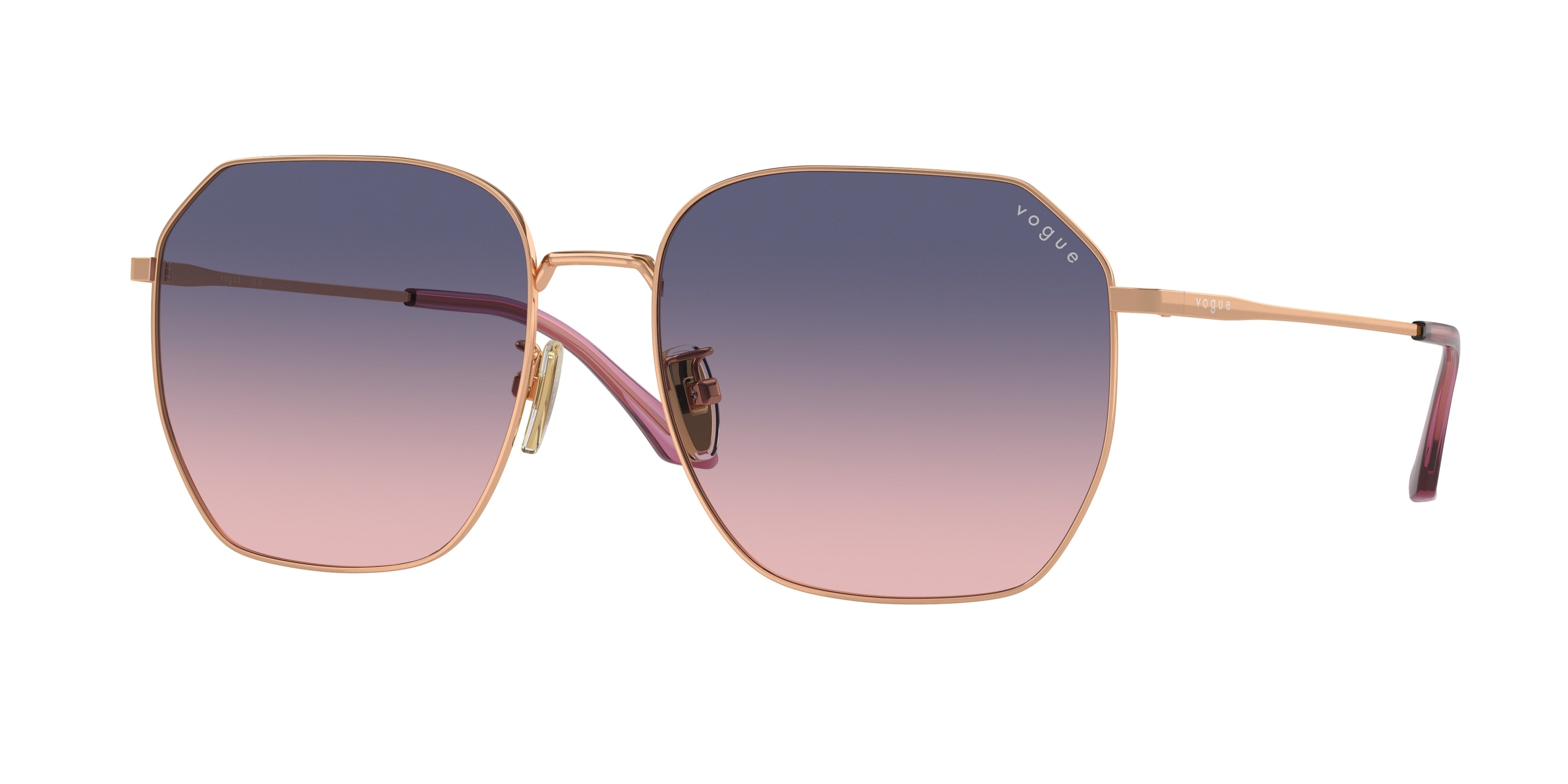 Vogue VO4215SD Irregular Sunglasses  5152I6-Rose Gold 58-145-17 - Color Map Gold