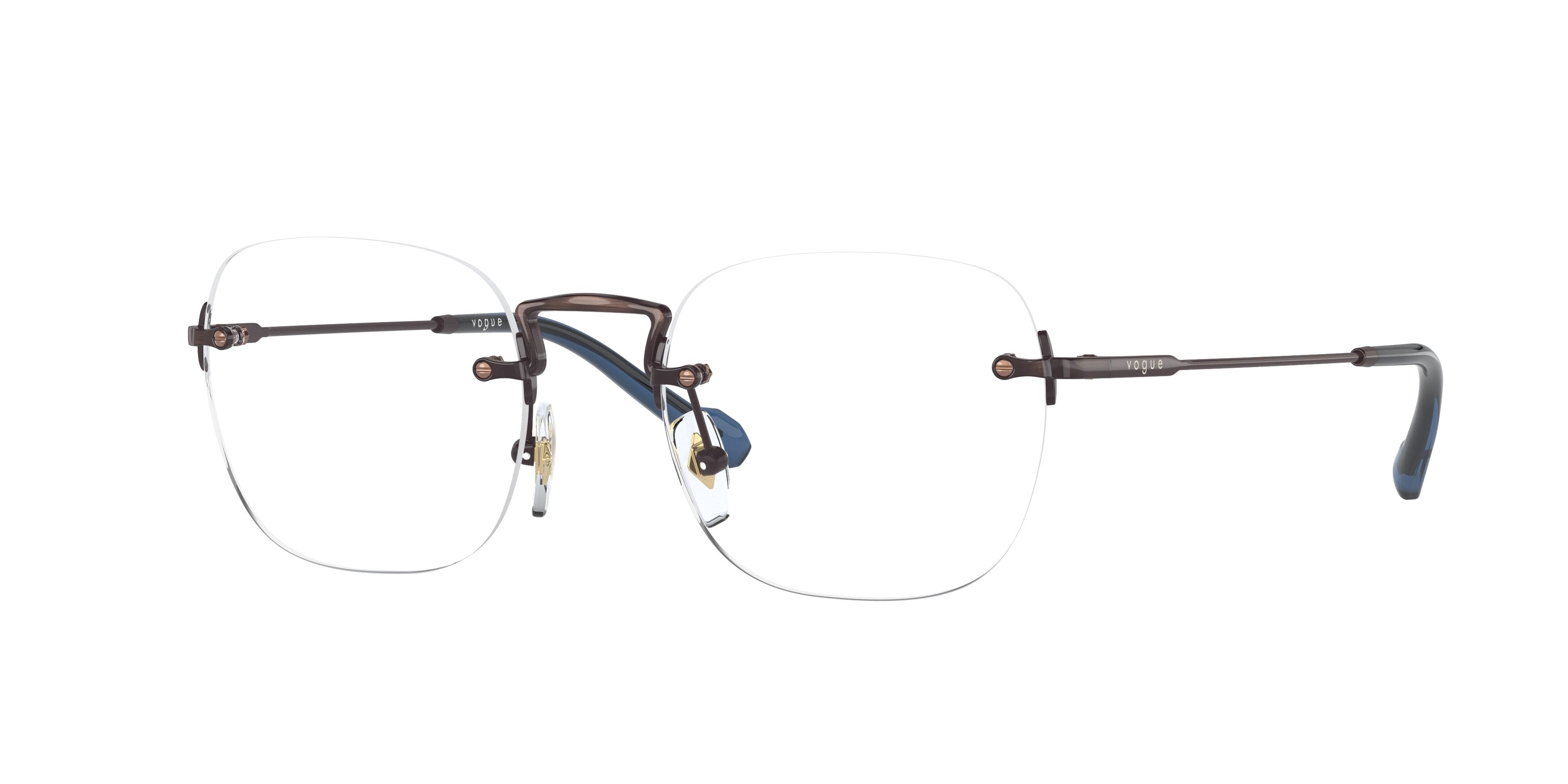 Vogue VO4219 Rectangle Eyeglasses  5135-Copper Antique 47-145-19 - Color Map Copper