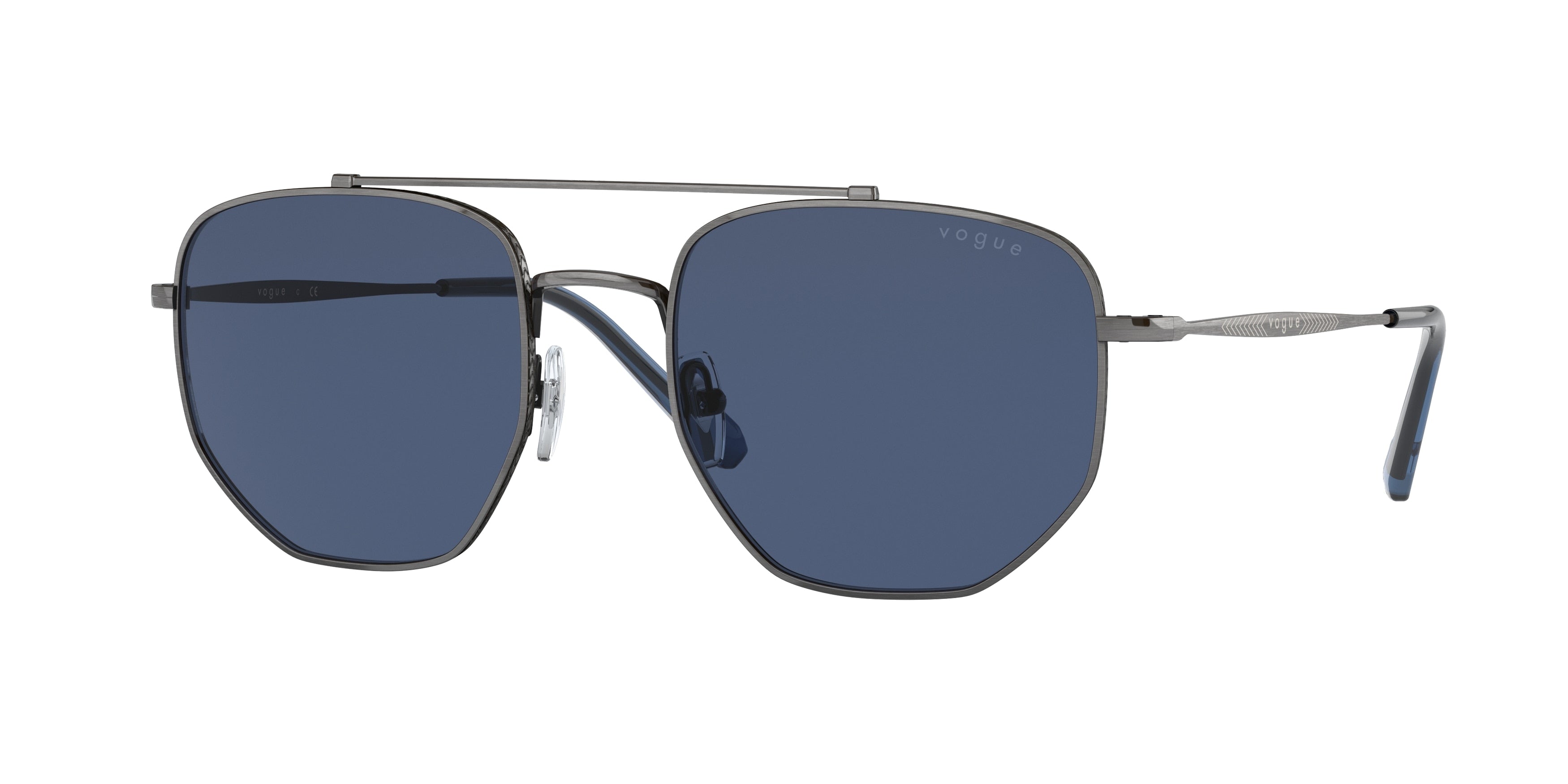Vogue VO4220S Irregular Sunglasses  513680-Silver Antique 54-145-20 - Color Map Silver