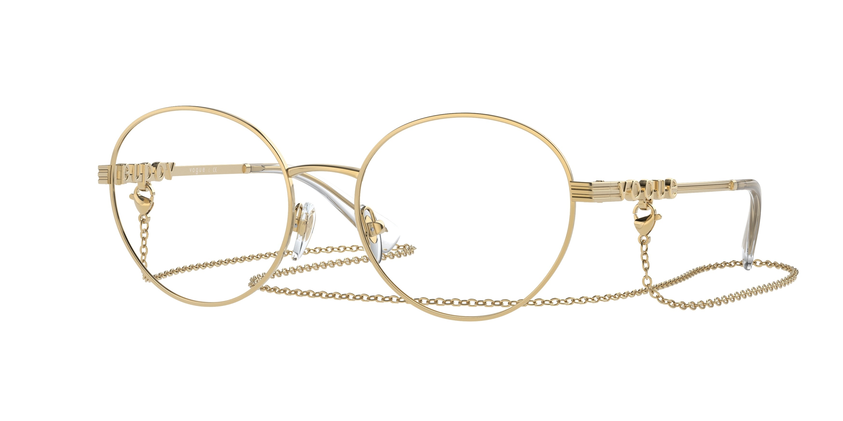 Vogue VO4222 Phantos Eyeglasses  280-Gold 51-135-17 - Color Map Gold