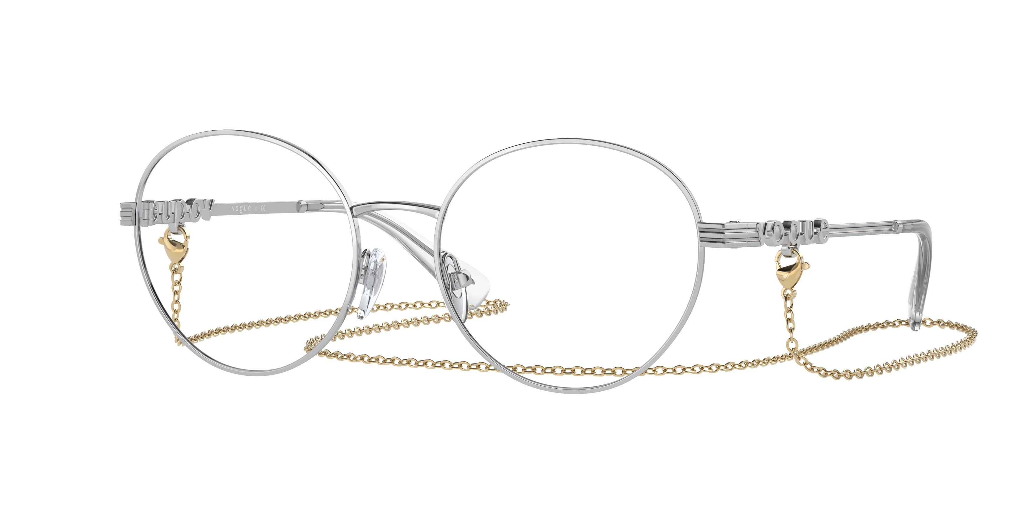 Vogue VO4222 Phantos Eyeglasses  323-Silver 51-135-17 - Color Map Silver