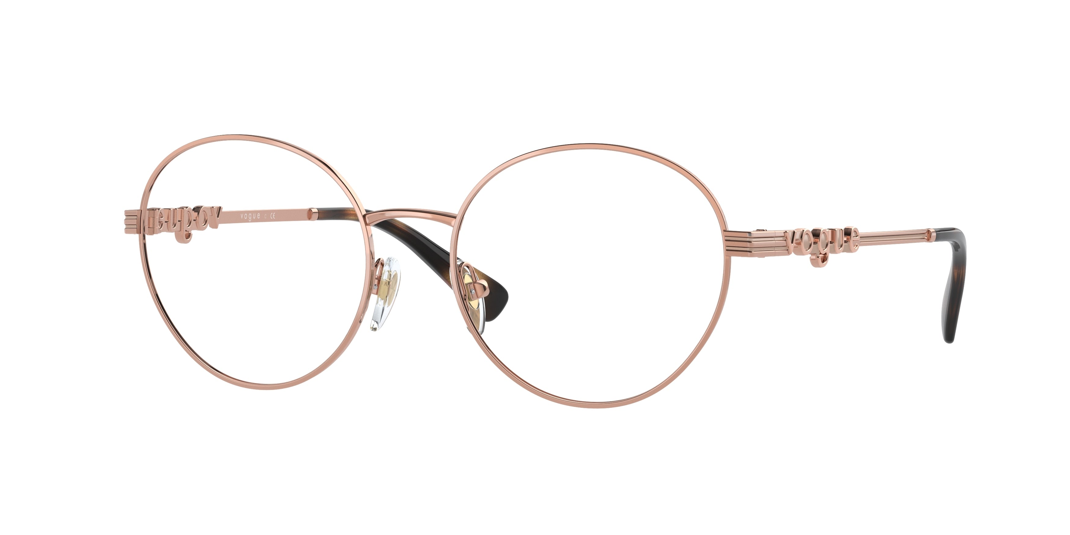 Vogue VO4222 Phantos Eyeglasses  5152-Rose Gold 51-135-17 - Color Map Gold