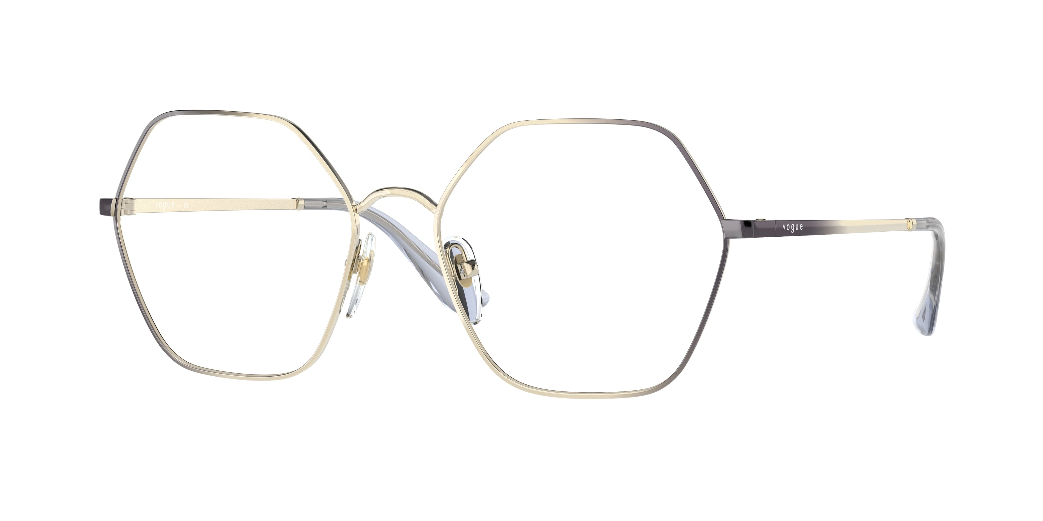 Vogue VO4226 Irregular Eyeglasses  5154-Violet Gradient Pale Gold 55-135-17 - Color Map Violet