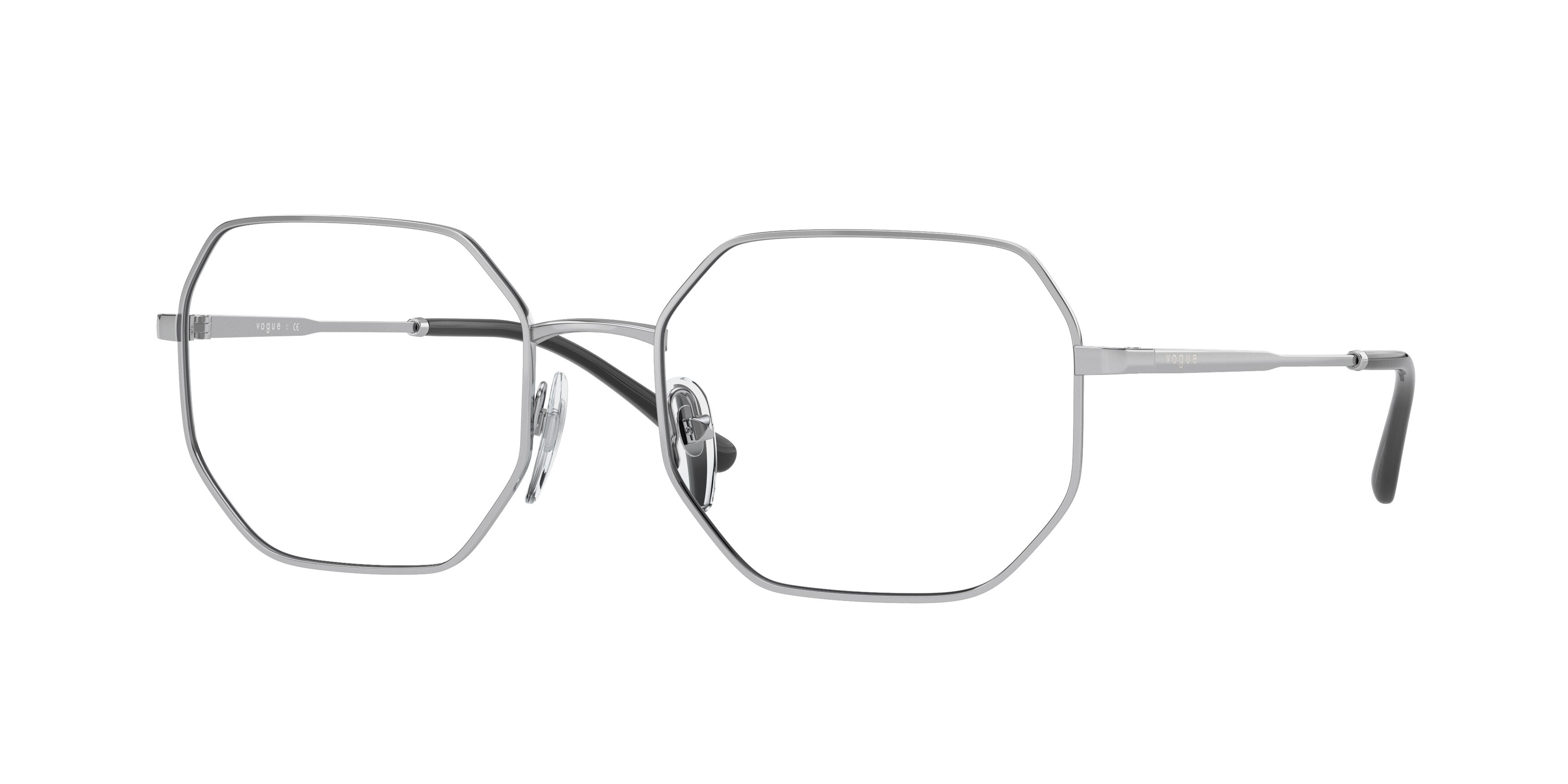 Vogue VO4228 Irregular Eyeglasses  323-Silver 53-135-18 - Color Map Silver