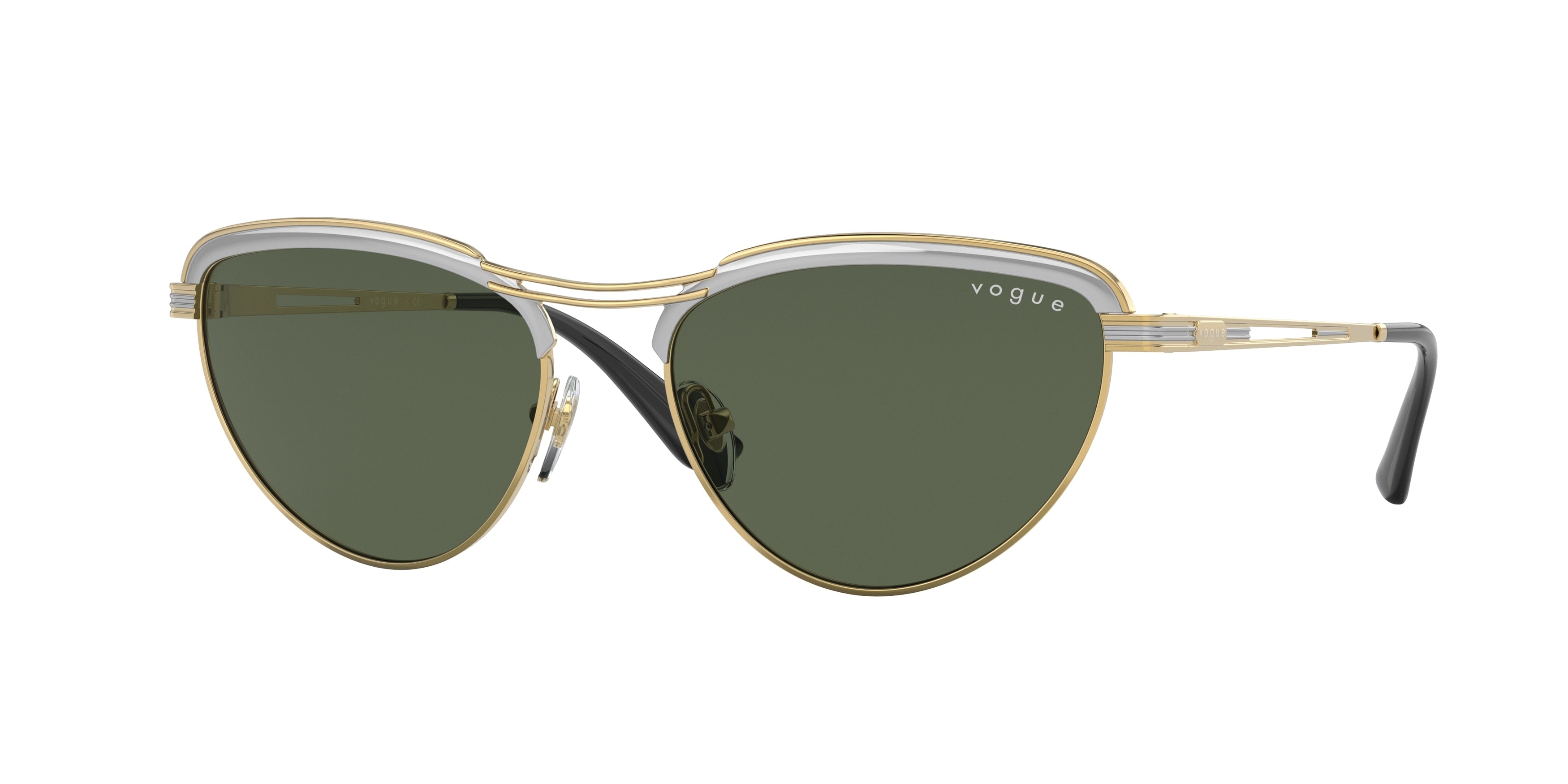 Vogue VO4236S Irregular Sunglasses  305/71-Top Silver/Gold 55-135-17 - Color Map Silver