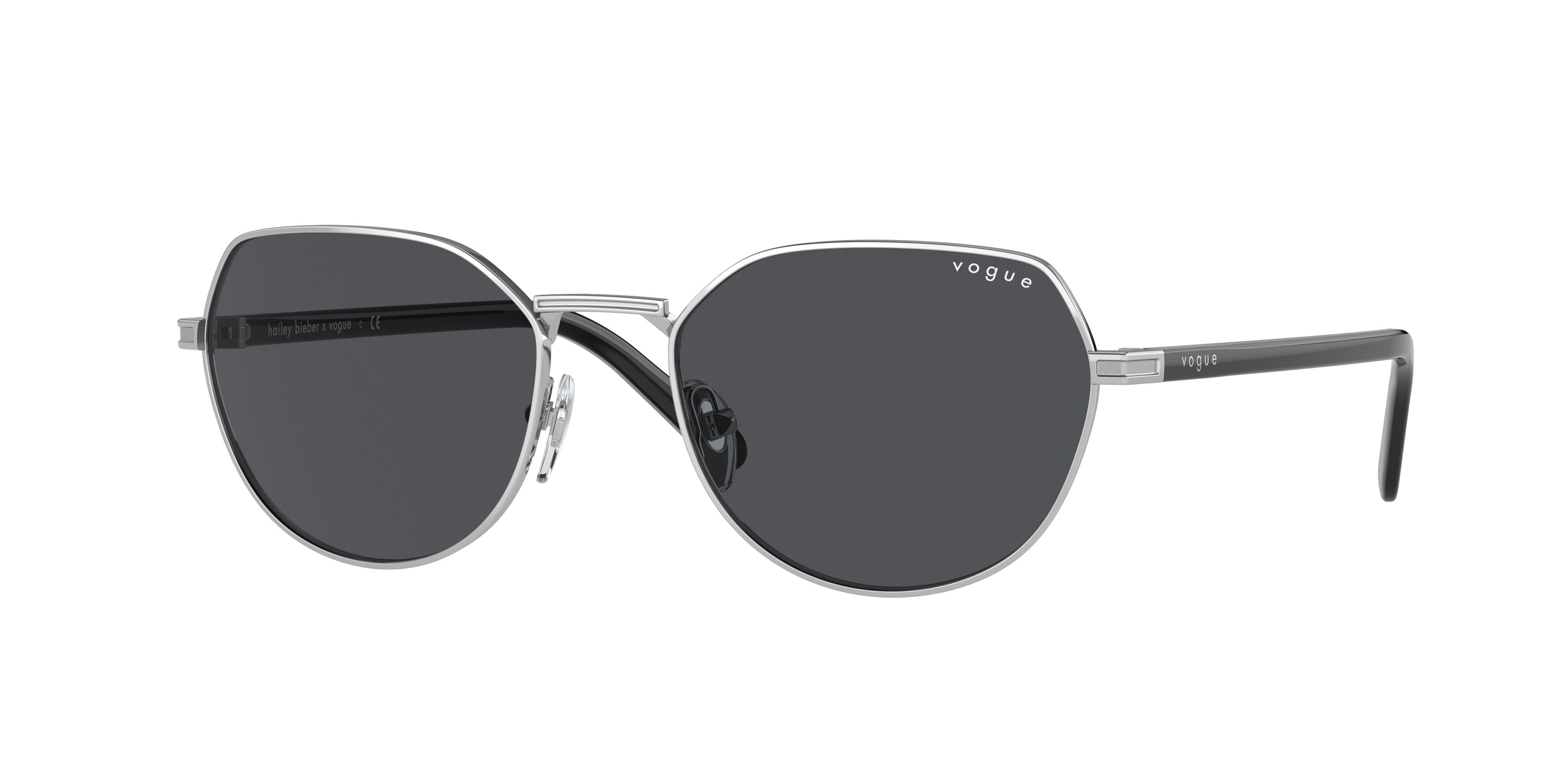 Vogue VO4242S Round Sunglasses  323/87-Silver 53-135-18 - Color Map Silver