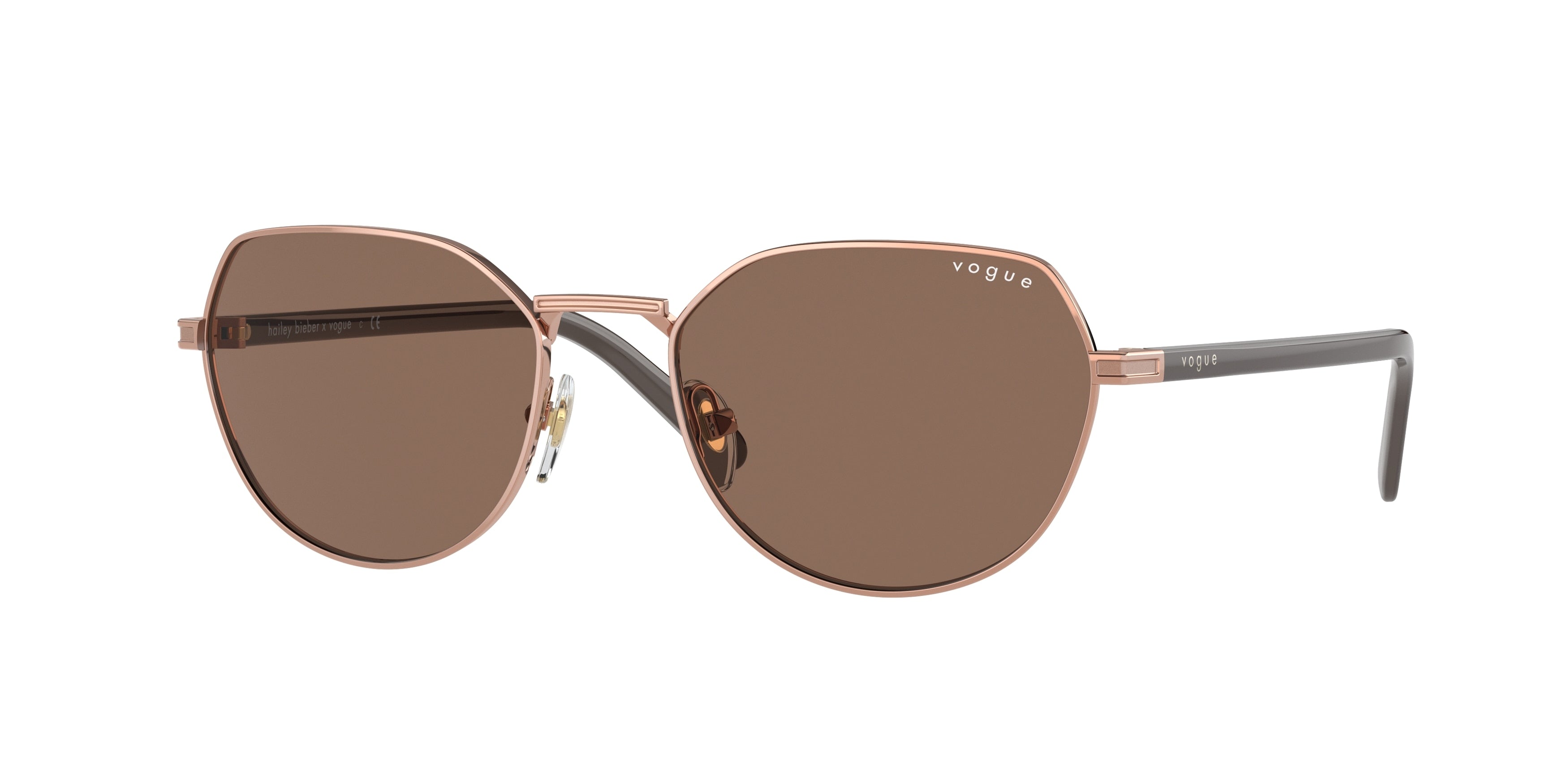 Vogue VO4242S Round Sunglasses  515273-Rose Gold 53-135-18 - Color Map Gold