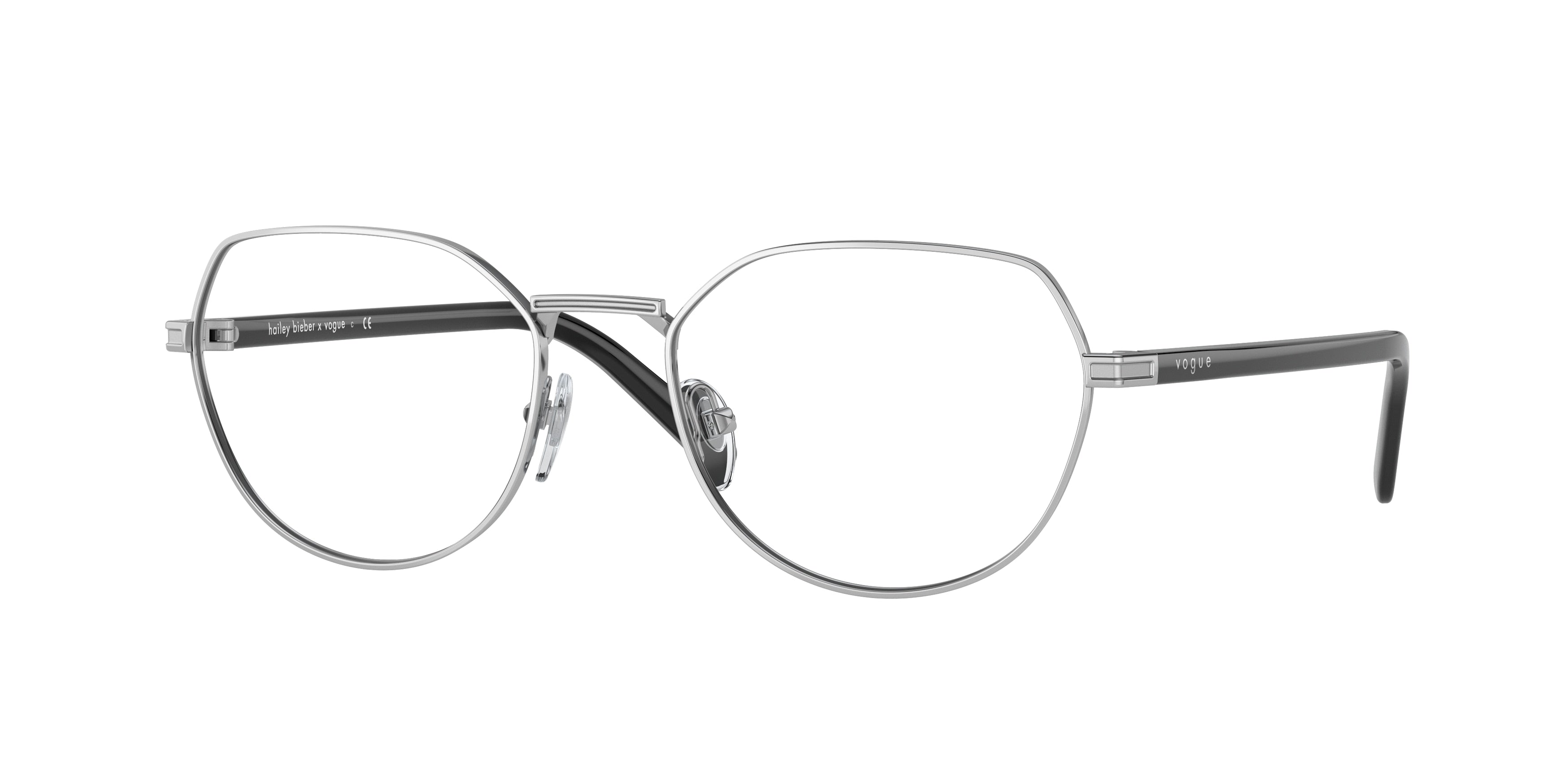 Vogue VO4243 Irregular Eyeglasses  323-Silver 53-135-18 - Color Map Silver