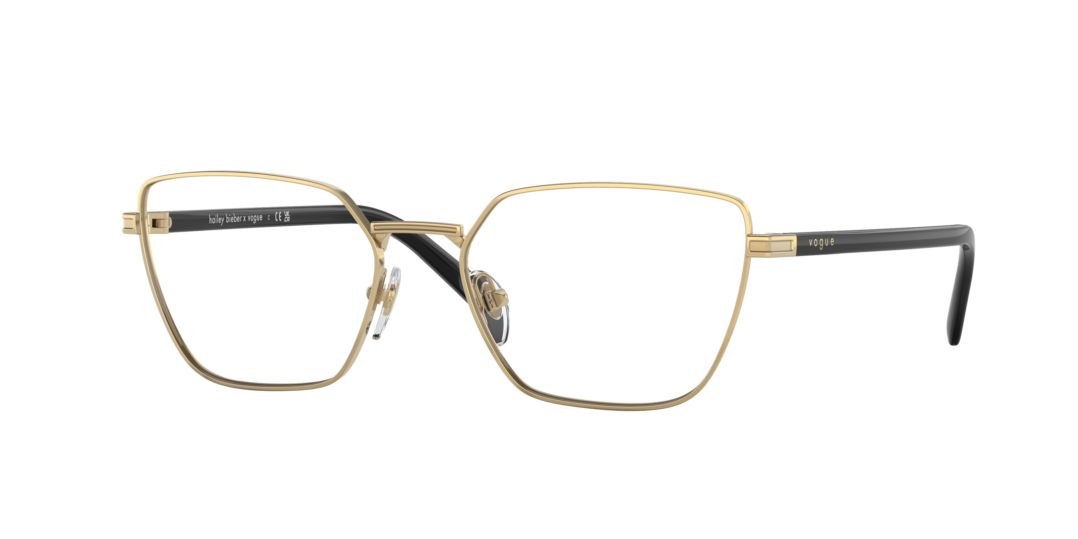 Vogue VO4244 Irregular Eyeglasses  280-Gold 53-135-17 - Color Map Gold