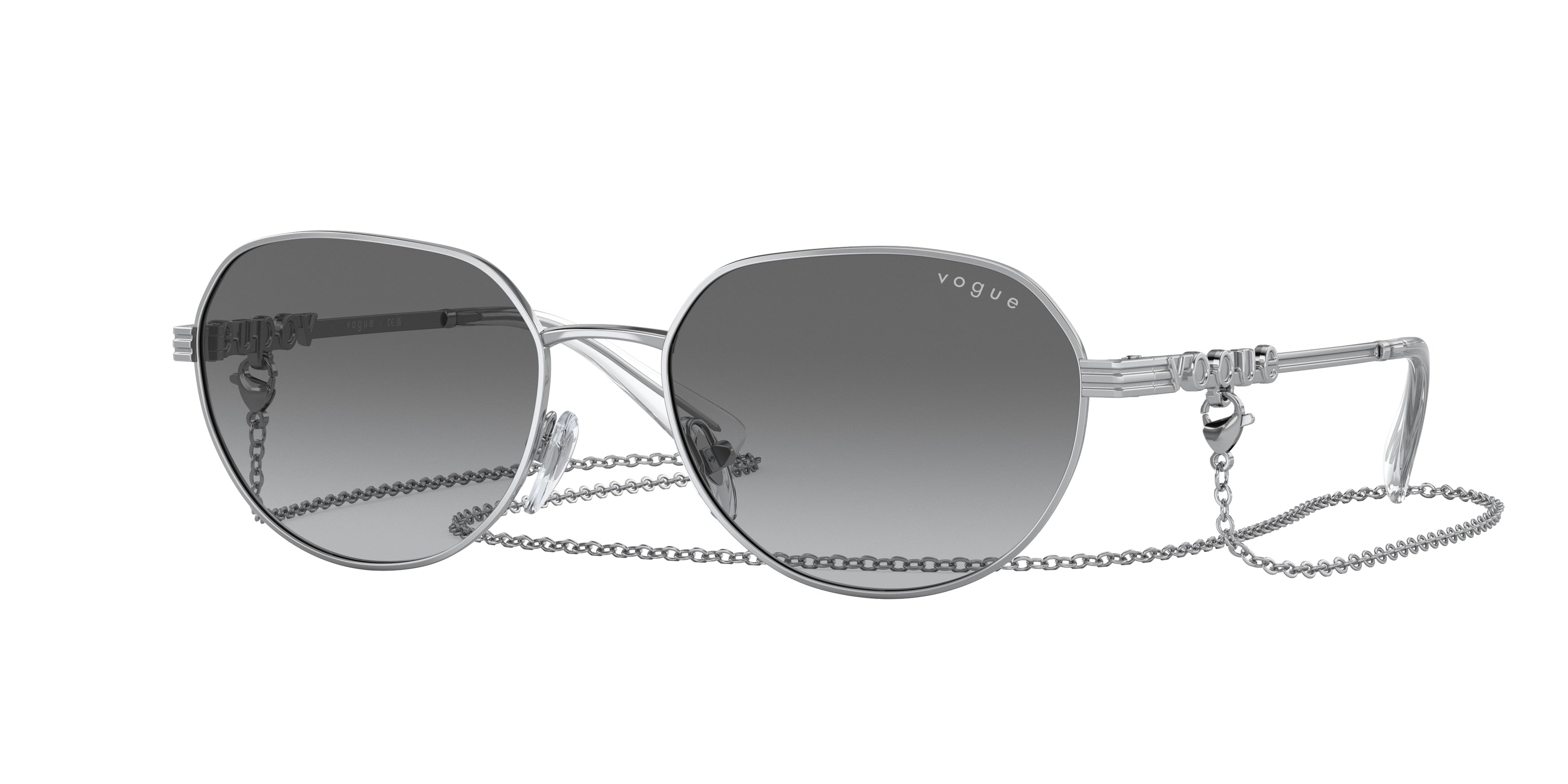 Vogue VO4254S Irregular Sunglasses  323/11-Silver 53-135-17 - Color Map Silver