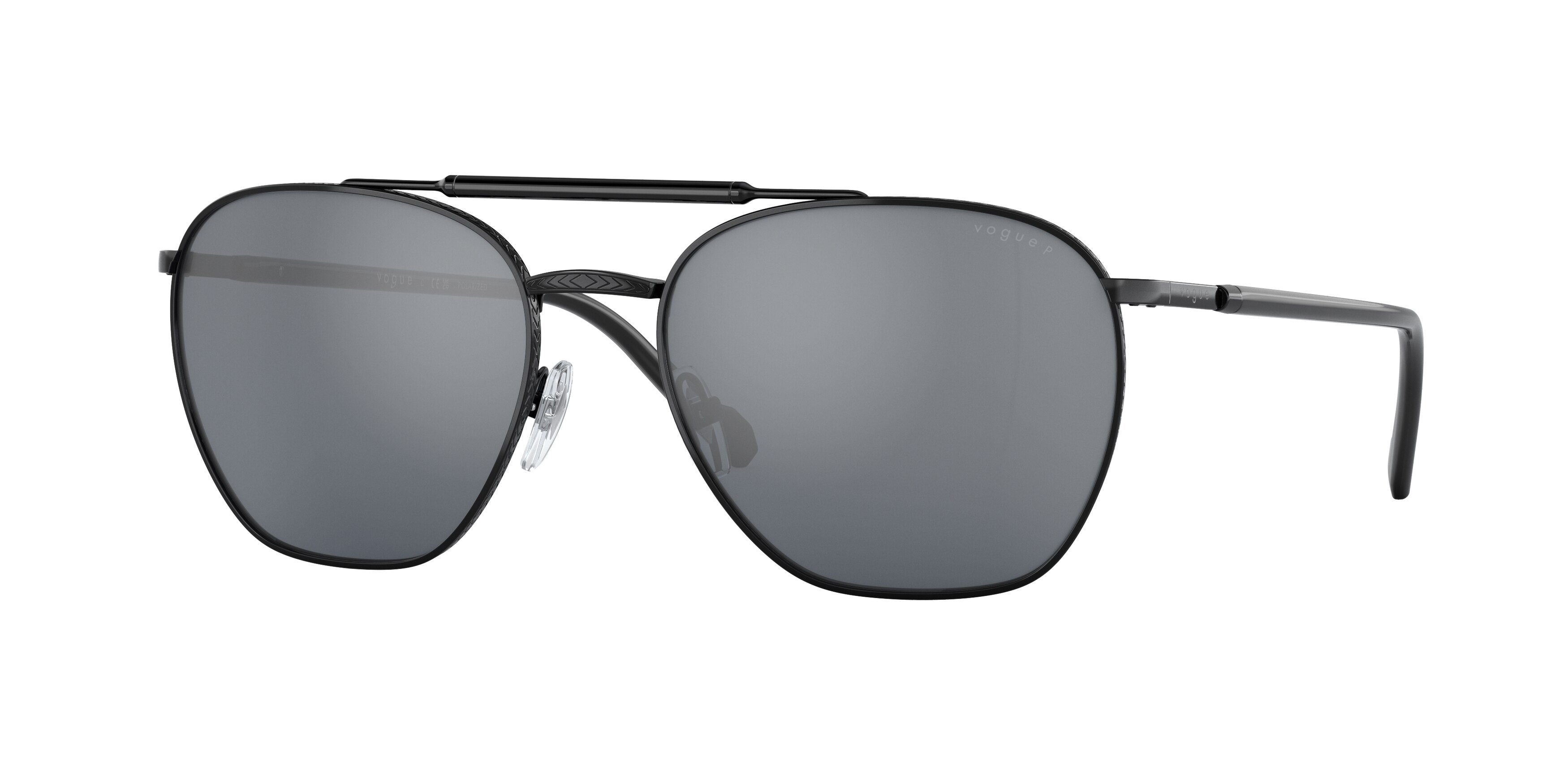 Vogue VO4256S Irregular Sunglasses  352/4Y-Black 57-145-18 - Color Map Black