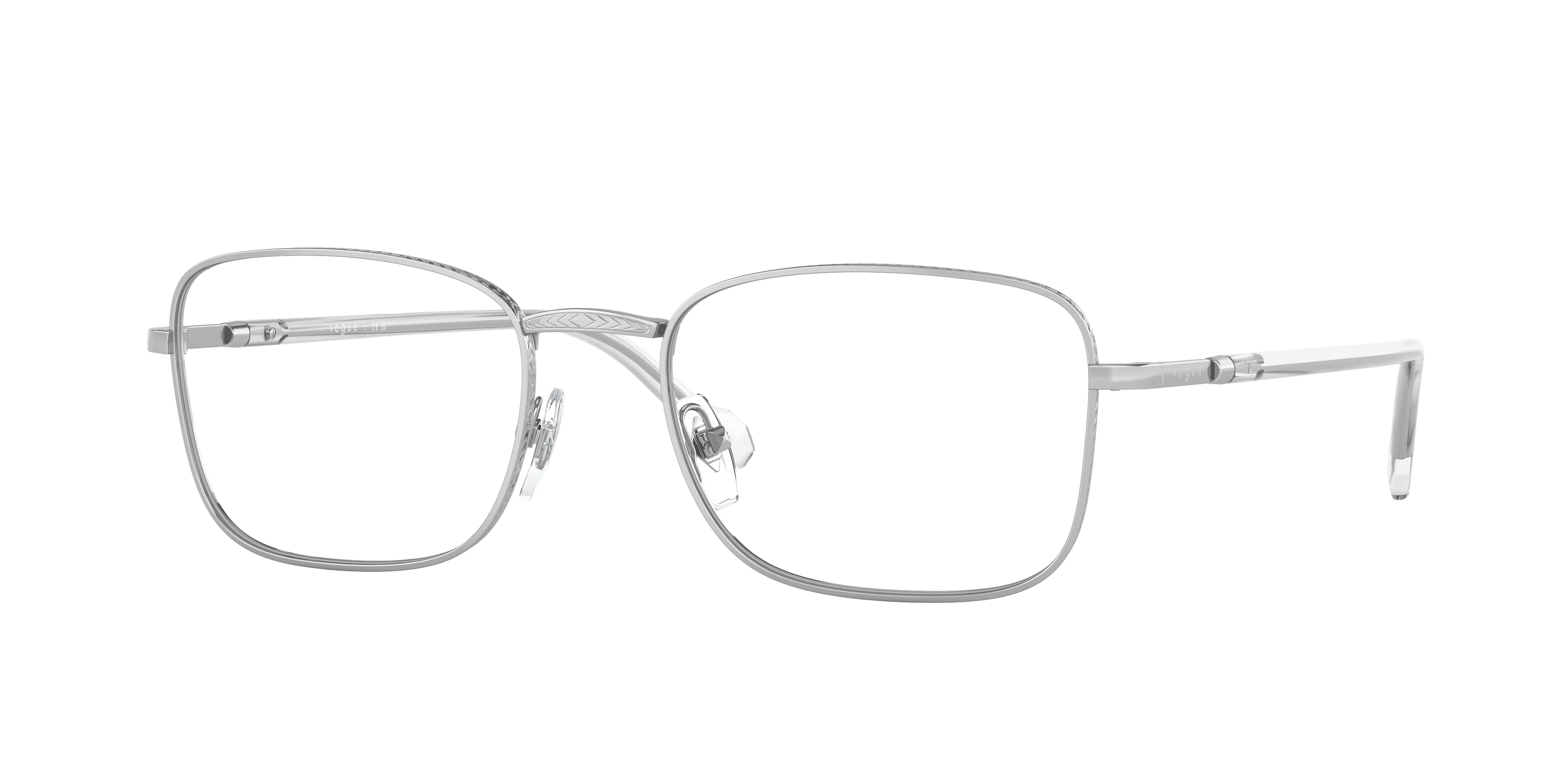 Vogue VO4258 Rectangle Eyeglasses  323-Silver 54-145-19 - Color Map Silver