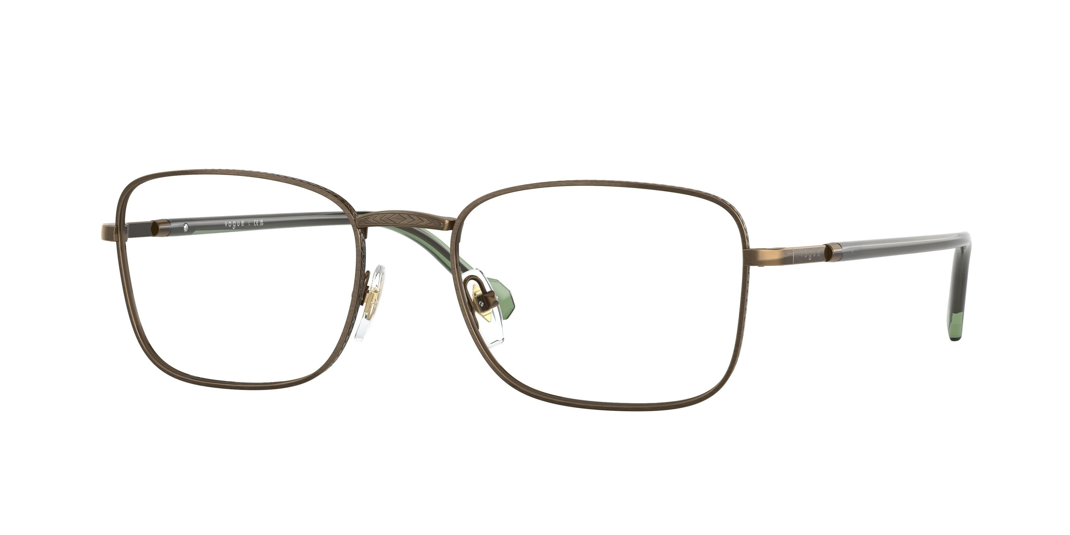 Vogue VO4258 Rectangle Eyeglasses  5137-Gold Antique 54-145-19 - Color Map Gold