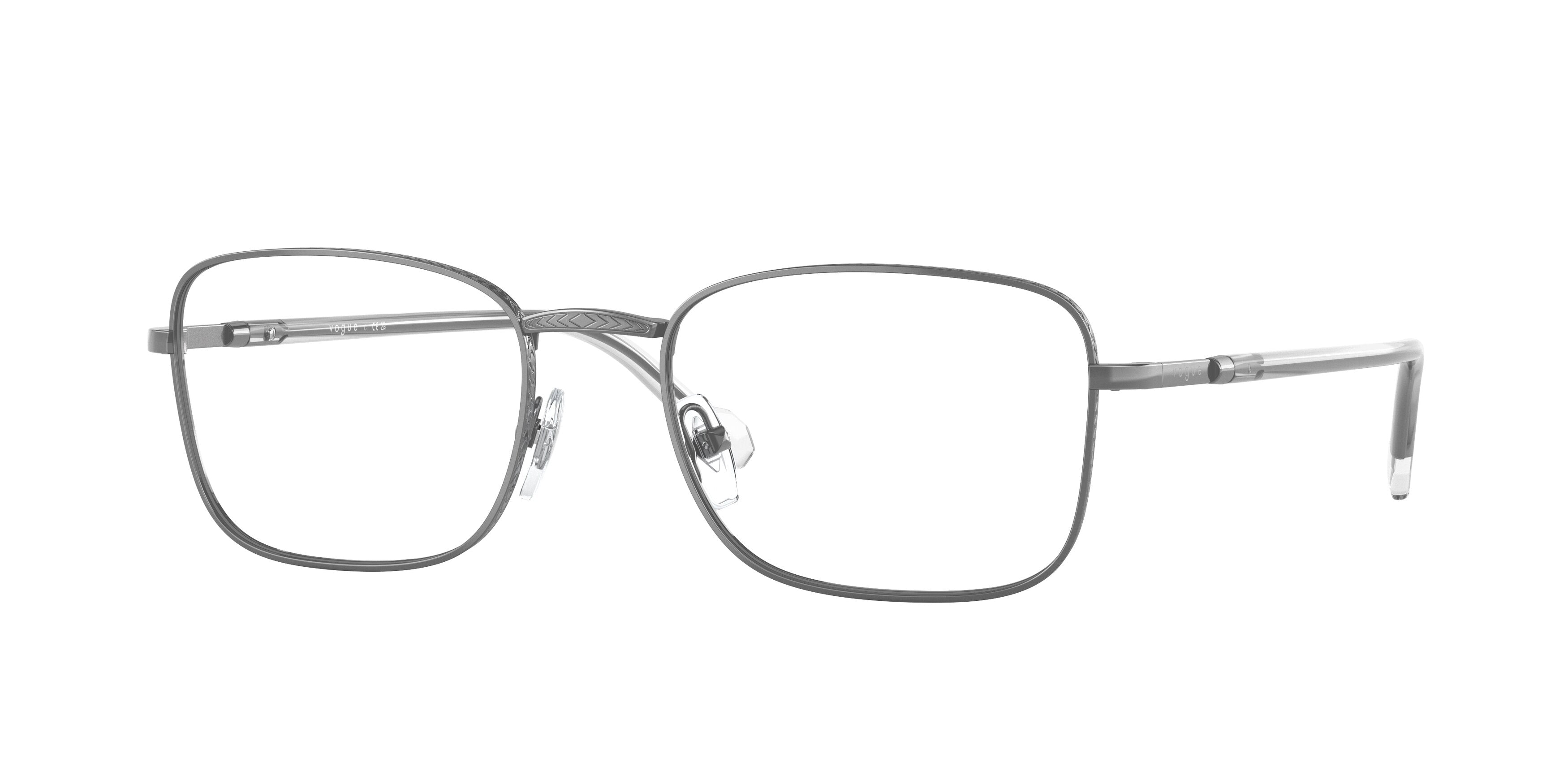 Vogue VO4258 Rectangle Eyeglasses  548-Gunmetal 54-145-19 - Color Map Grey