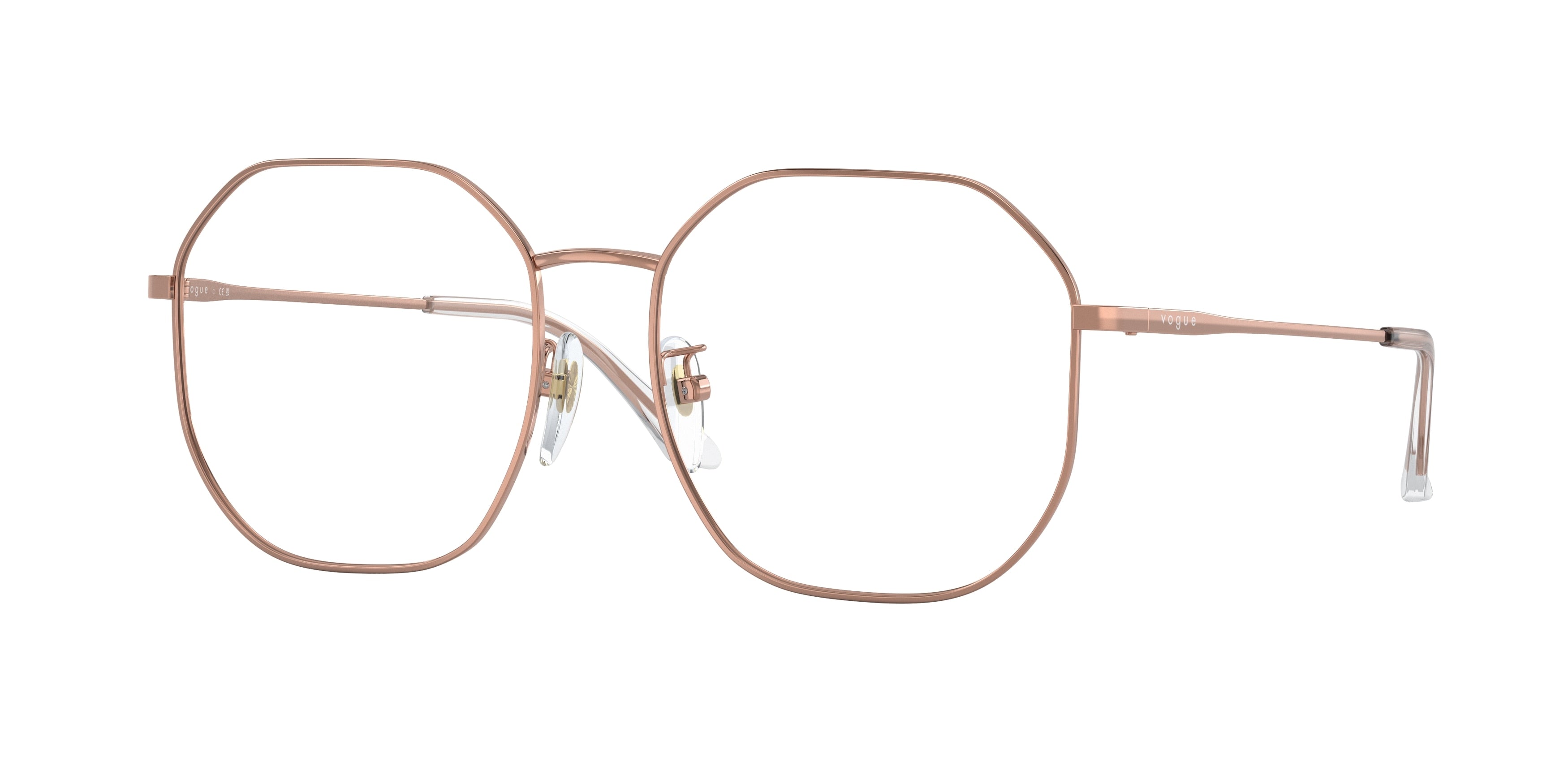 Vogue VO4260D Irregular Eyeglasses  5152-Rose Gold 54-145-16 - Color Map Gold