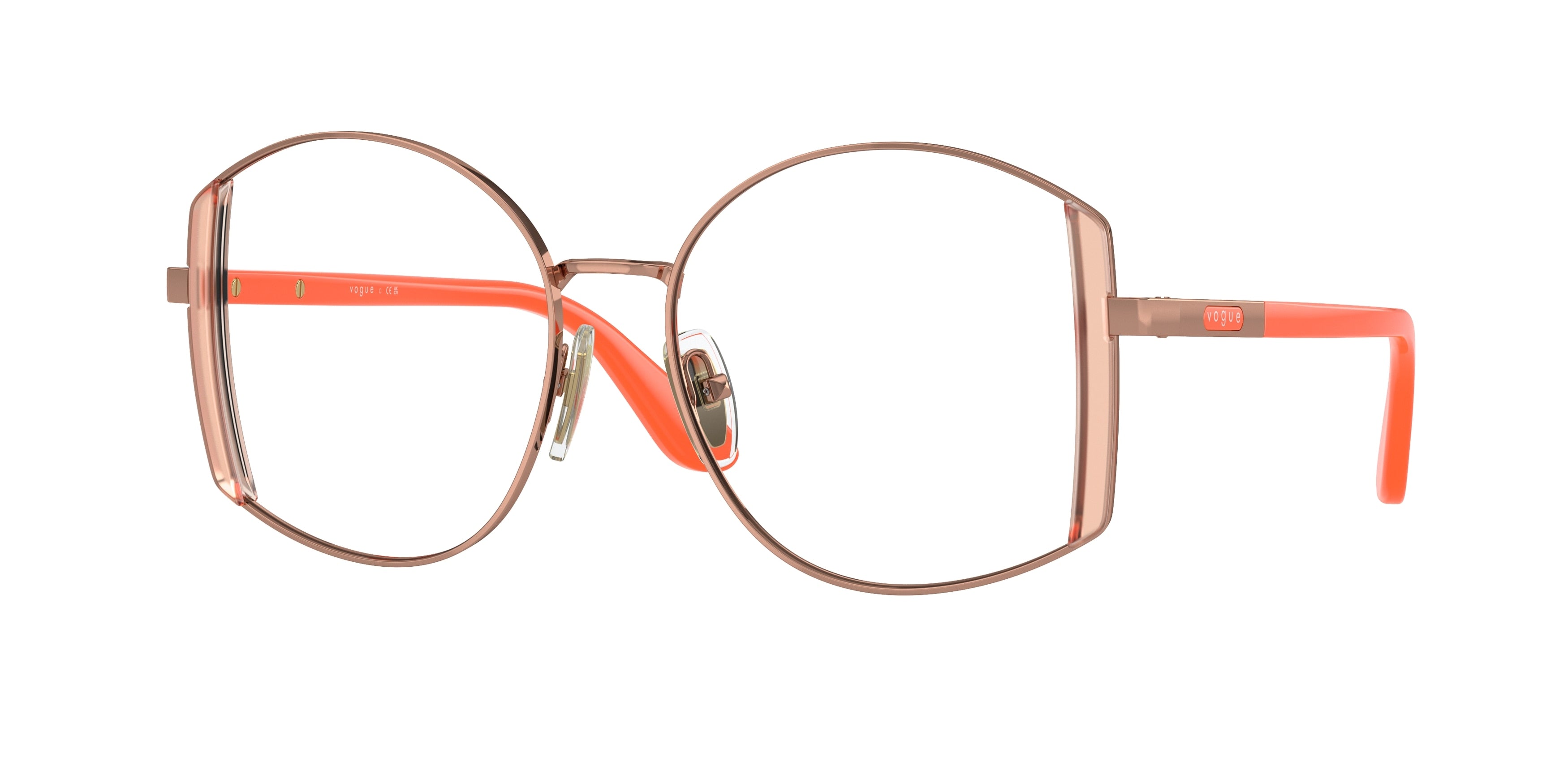 Vogue VO4269 Irregular Eyeglasses  5152-Rose Gold 53-140-16 - Color Map Gold