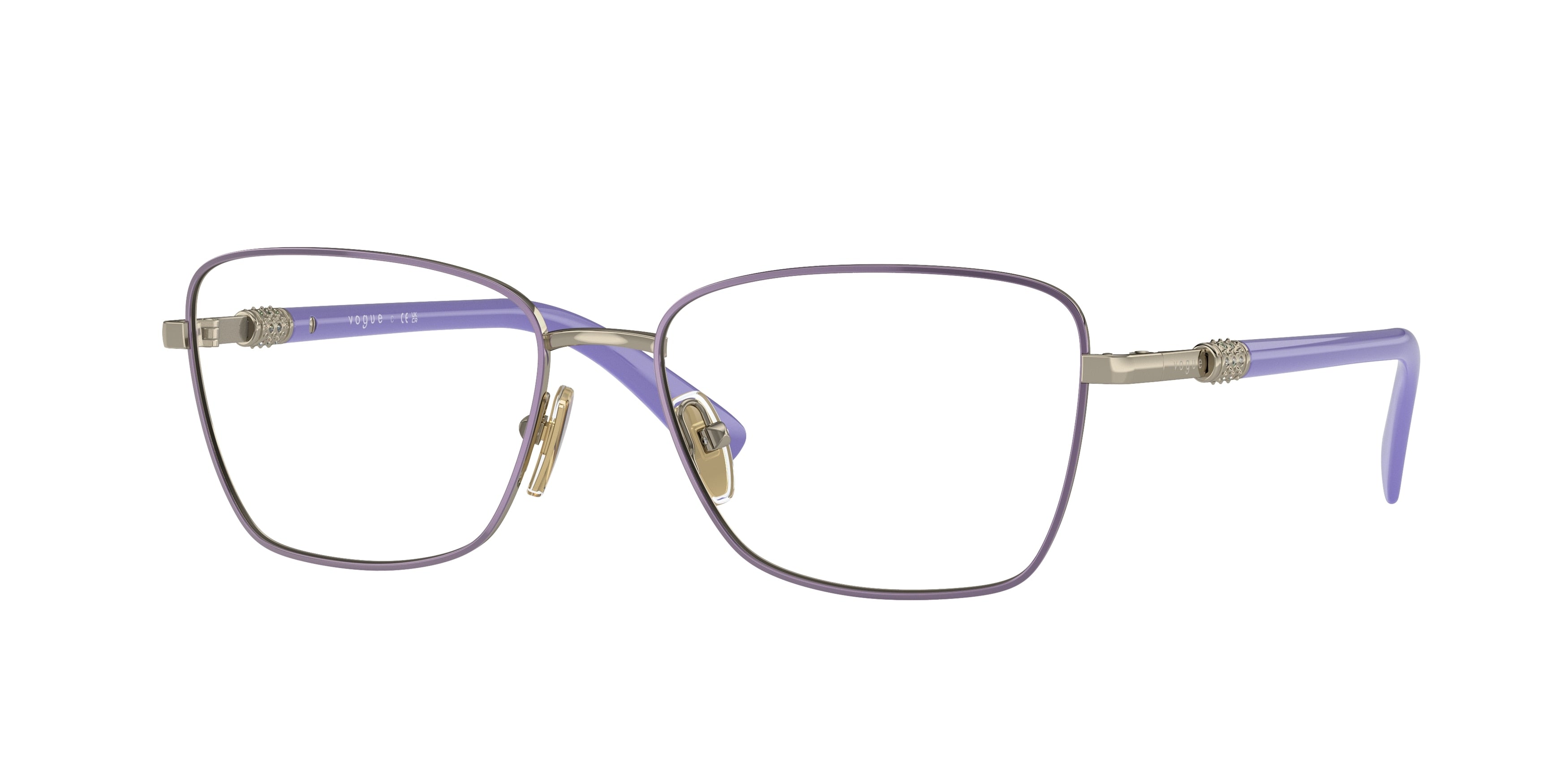 Vogue VO4271B Butterfly Eyeglasses  5140-Top Violet/Pale Gold 54-135-16 - Color Map Violet