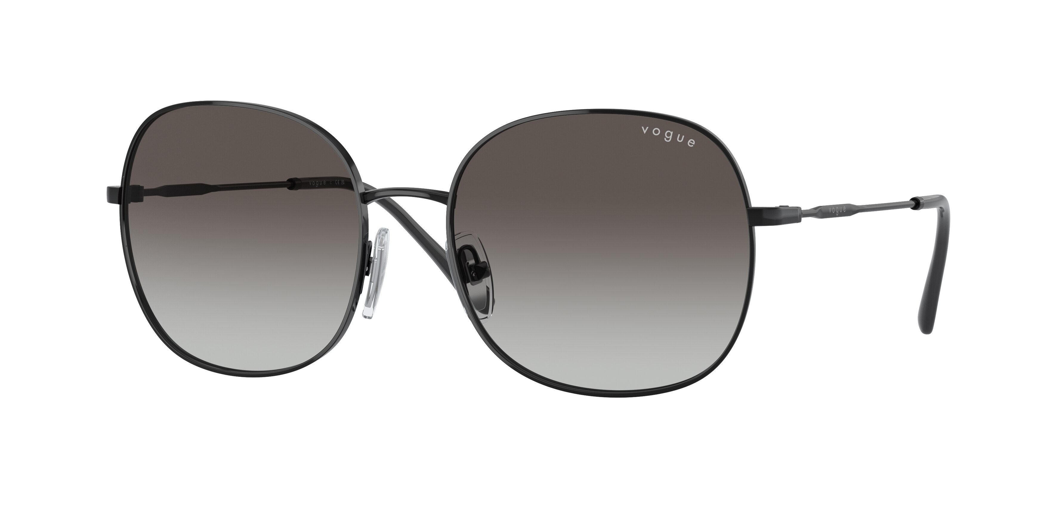 Vogue VO4272S Round Sunglasses  352/8G-Black 57-135-18 - Color Map Black