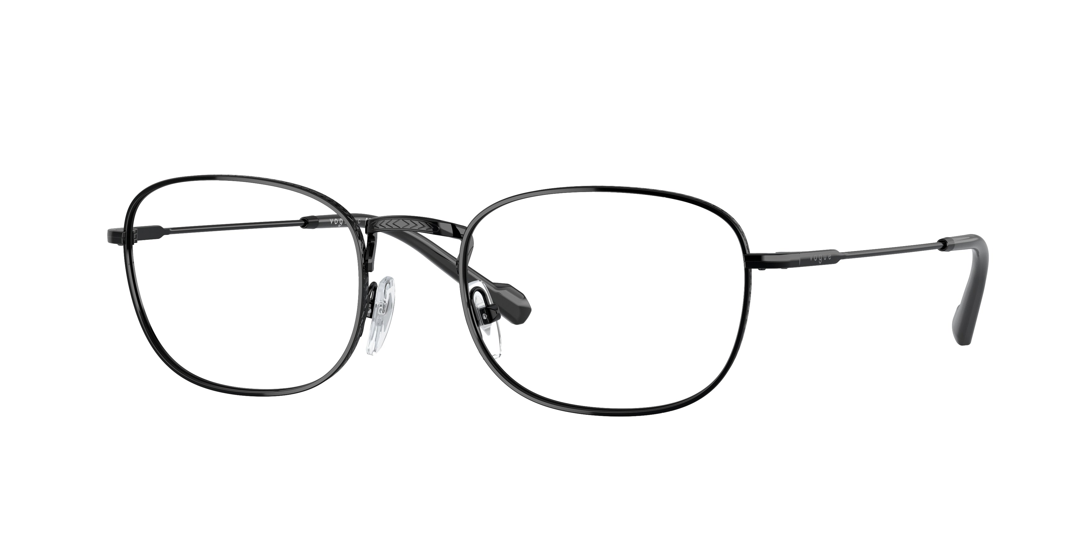 Vogue VO4275 Pillow Eyeglasses  352-Black 54-145-20 - Color Map Black