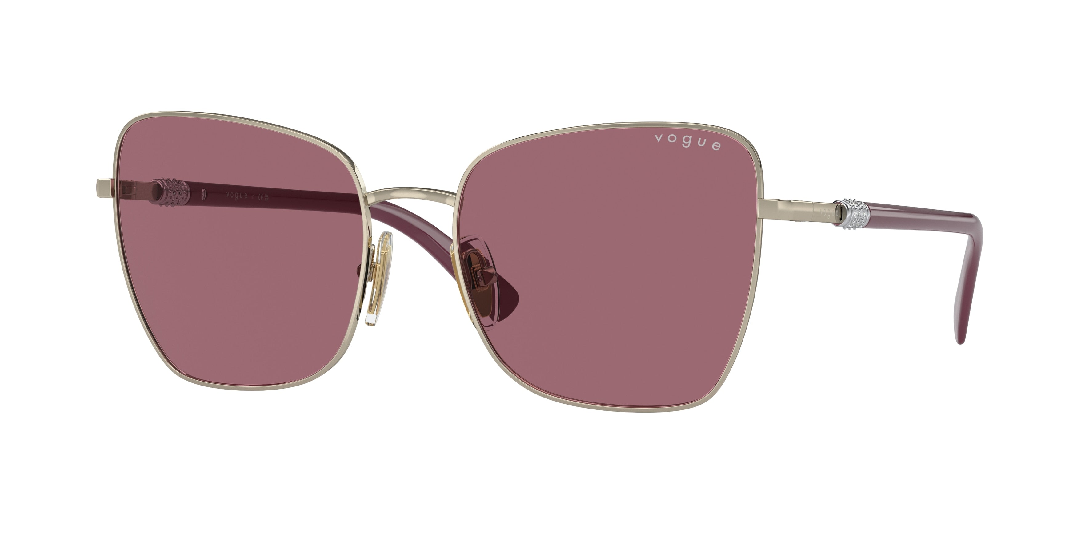 Vogue VO4277SB Butterfly Sunglasses  848/1A-Pale Gold 56-140-18 - Color Map Gold