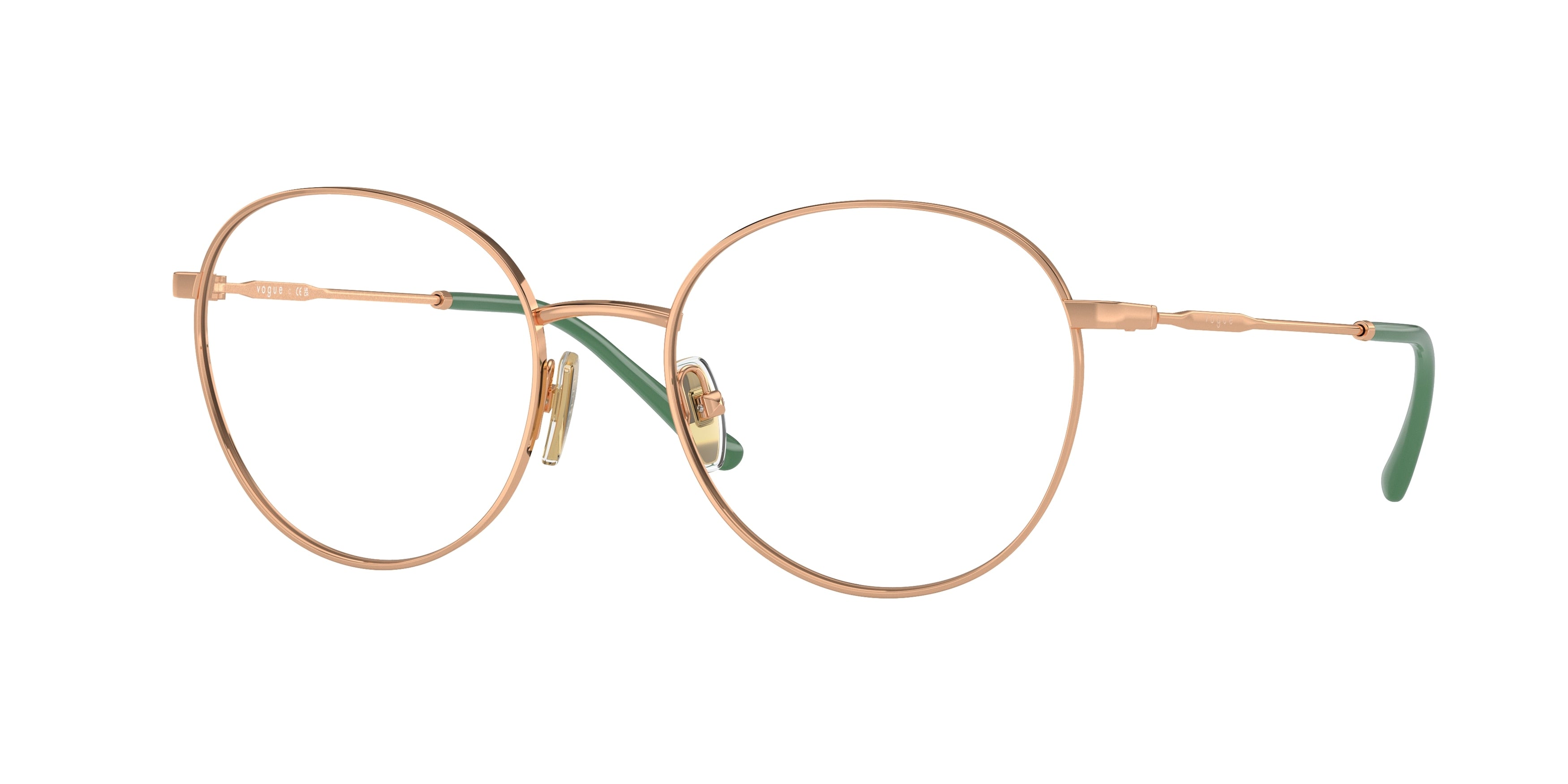 Vogue VO4280 Phantos Eyeglasses  5152-Rose Gold 52-140-18 - Color Map Gold