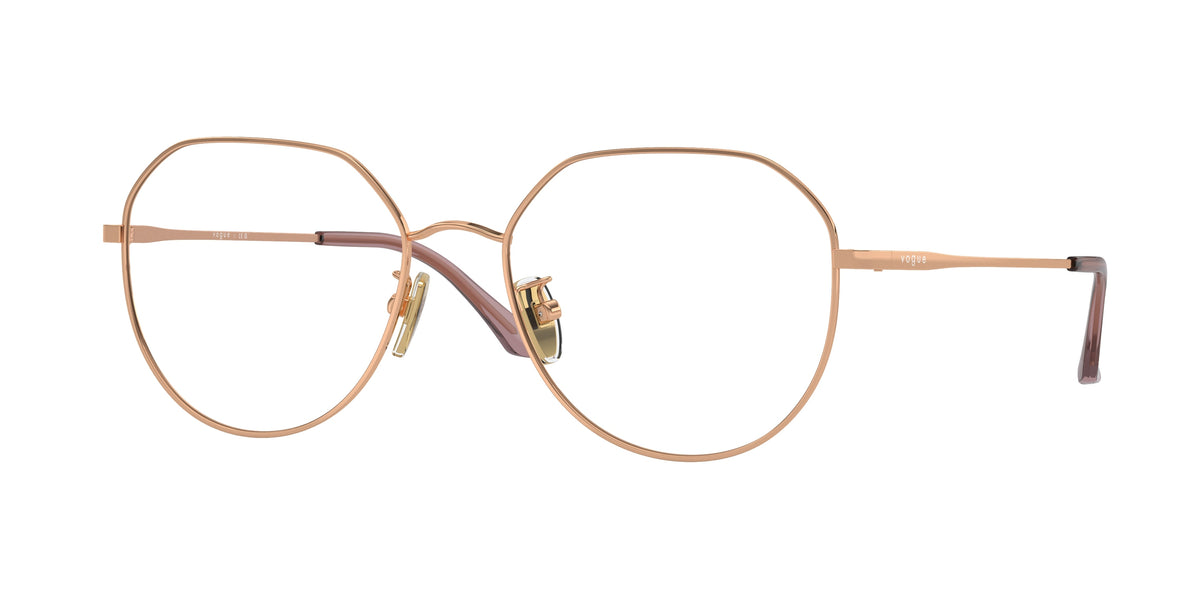 Vogue VO4301D Irregular Eyeglasses  5152-Rose Gold 55-145-18 - Color Map Gold