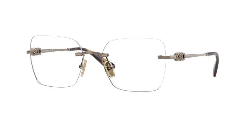 Vogue VO4320B Square Eyeglasses  5138-Light Brown 53-140-17 - Color Map Brown
