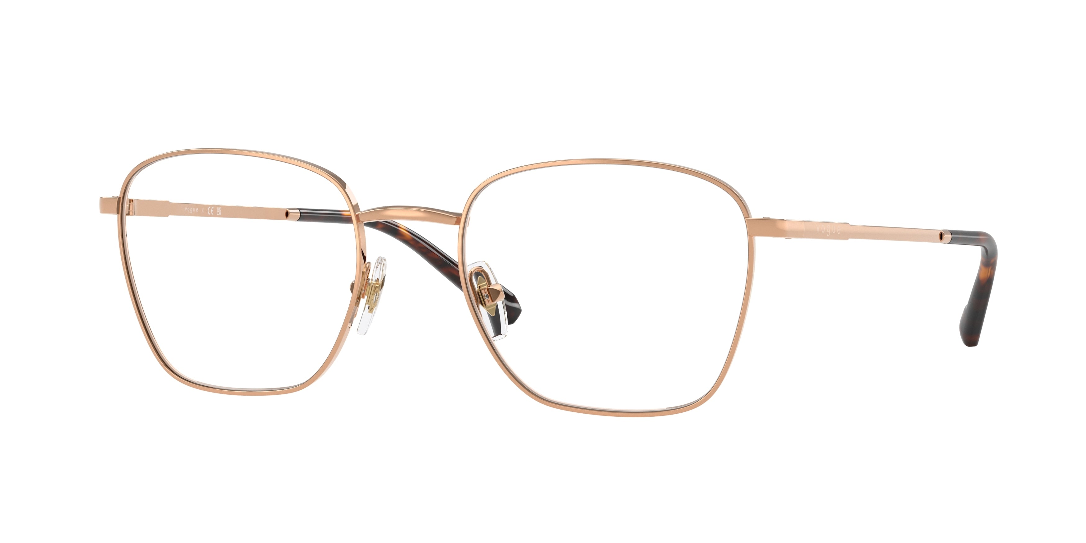 Vogue VO4321 Pillow Eyeglasses  5152-Rose Gold 53-145-20 - Color Map Gold