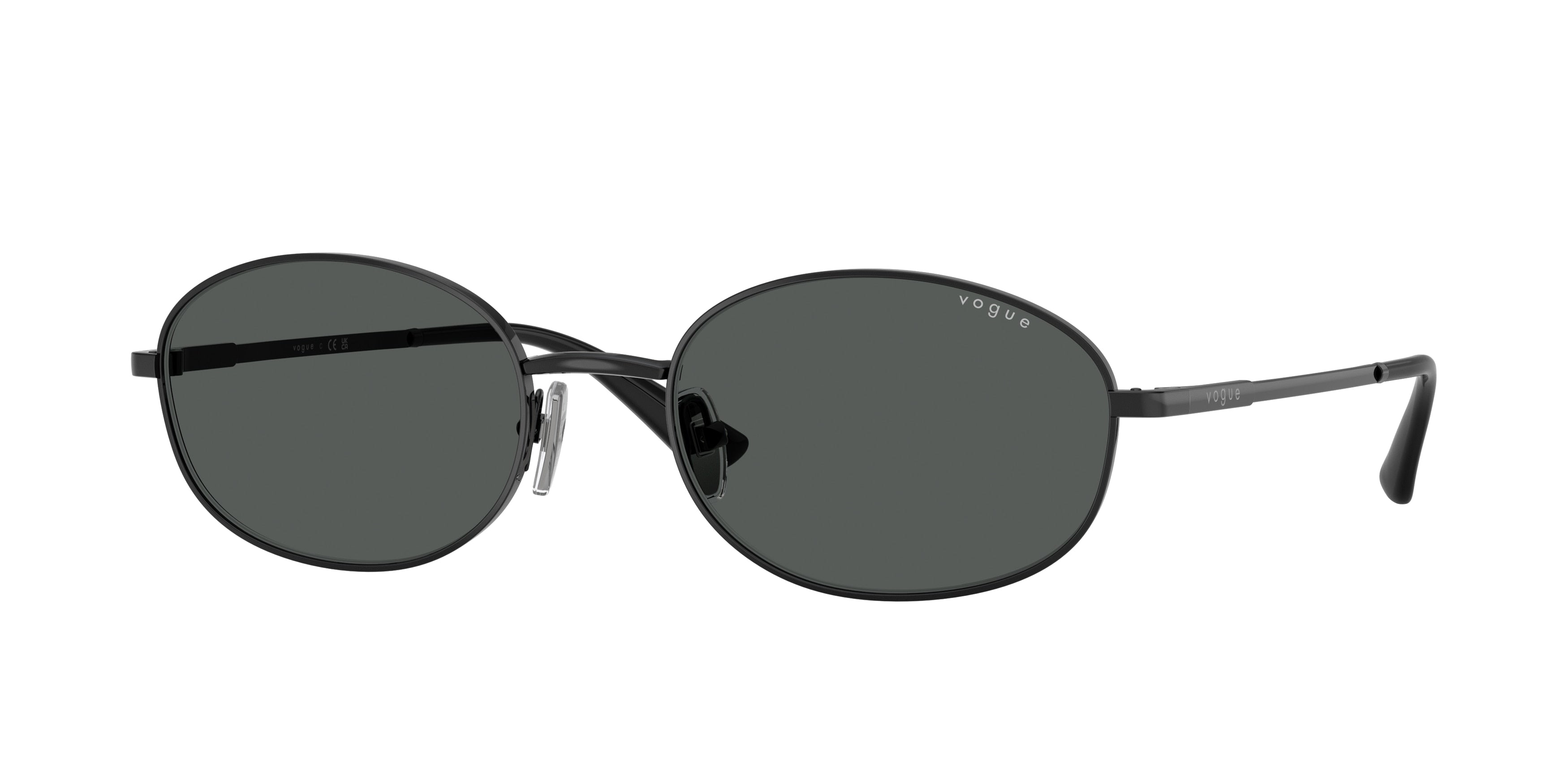 Vogue VO4323S Oval Sunglasses  352/87-Black 56-140-20 - Color Map Black