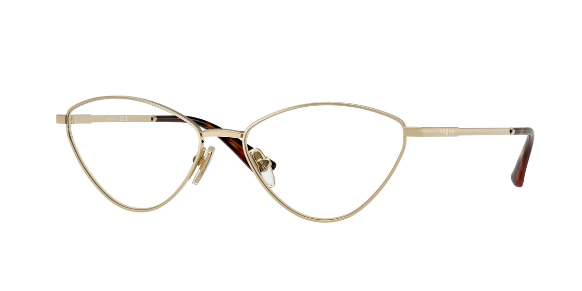 Vogue VO4325 Irregular Eyeglasses  848-Pale Gold 55-140-16 - Color Map Gold