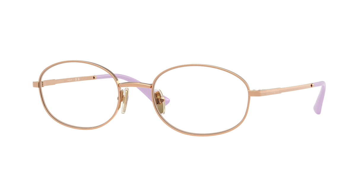 Vogue VO4326 Oval Eyeglasses  5152-Rose Gold 54-140-20 - Color Map Gold