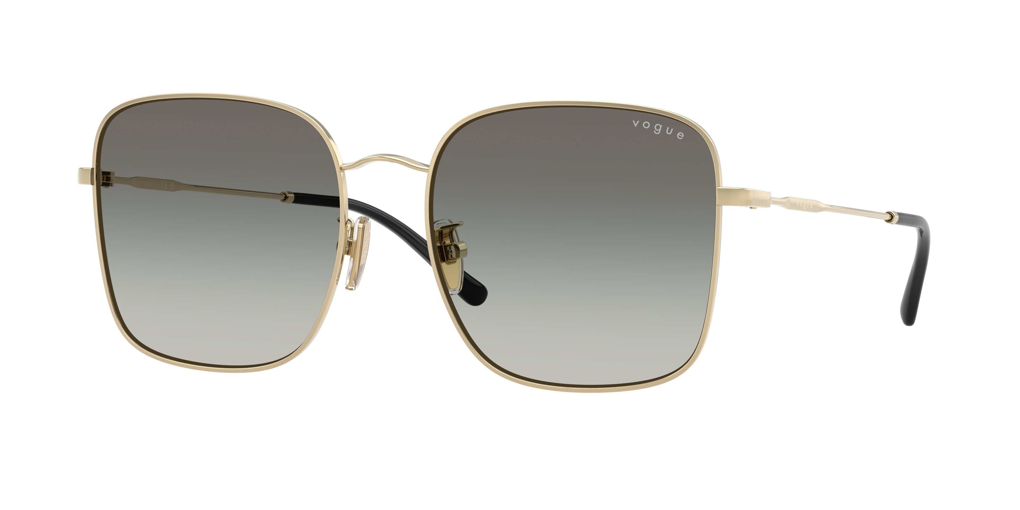 Vogue VO4327SD Square Sunglasses  848/11-Pale Gold 57-145-18 - Color Map Gold