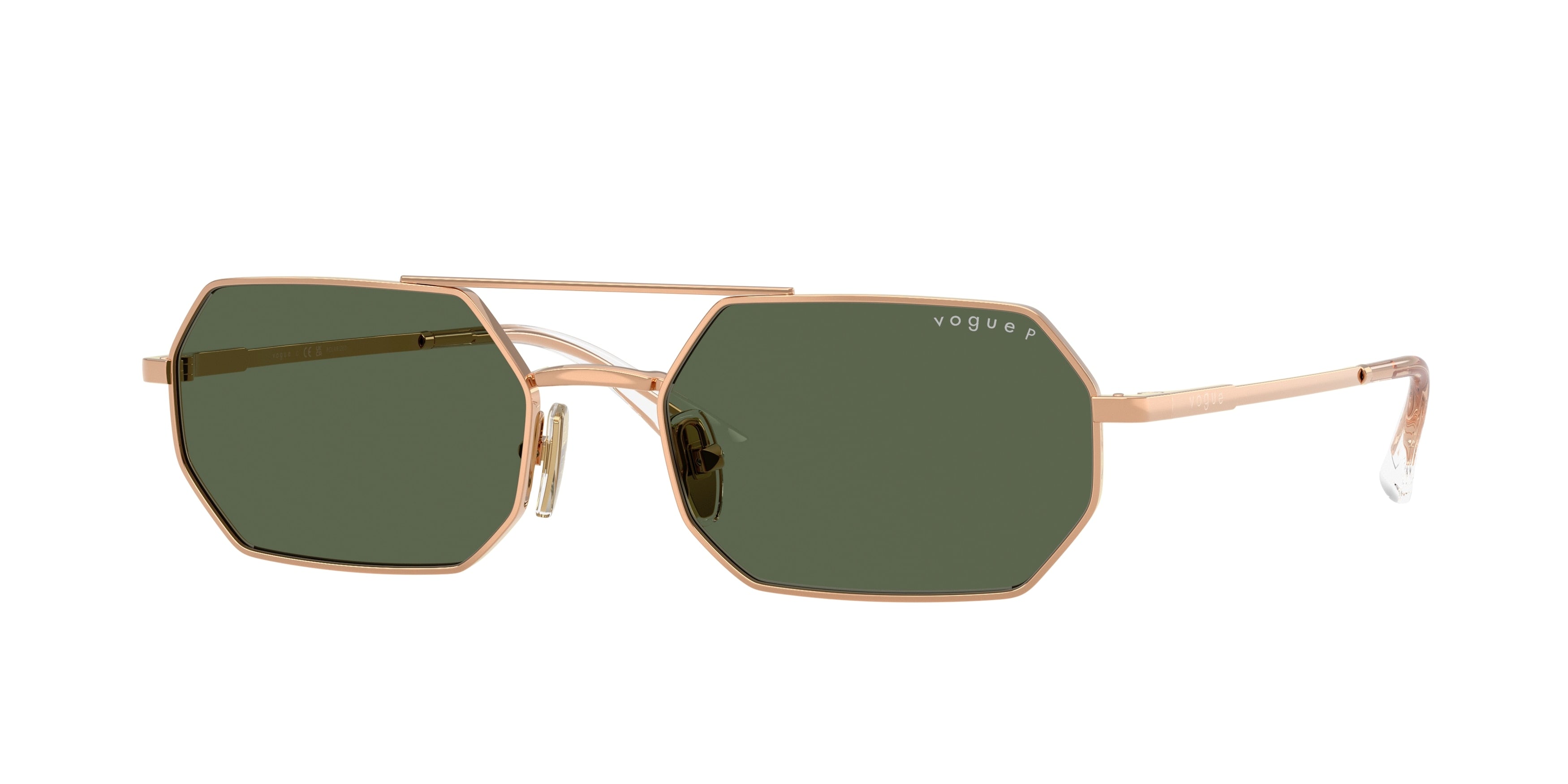 Vogue VO4329S Irregular Sunglasses  51529A-Rose Gold 55-140-18 - Color Map Gold