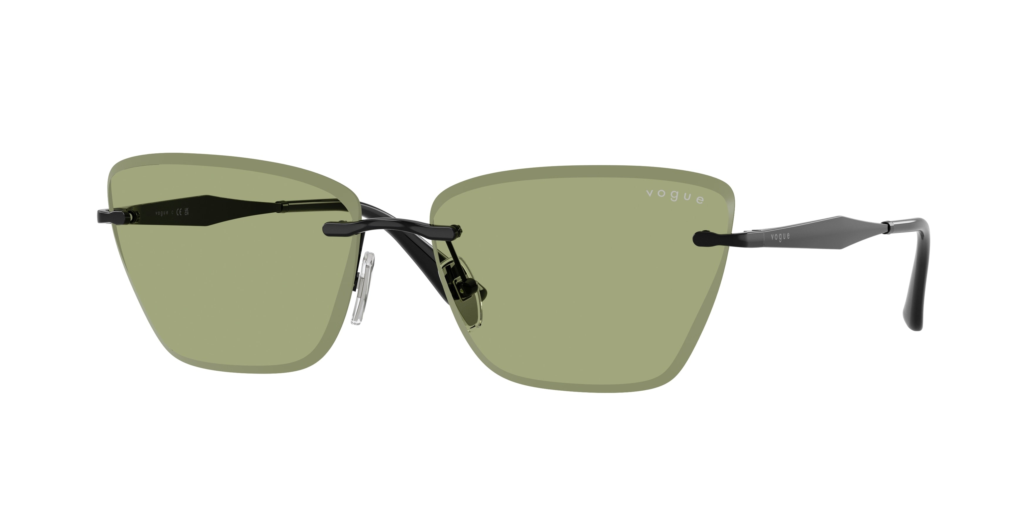 Vogue VO4332S Cat Eye Sunglasses  352/82-Black 59-140-15 - Color Map Black
