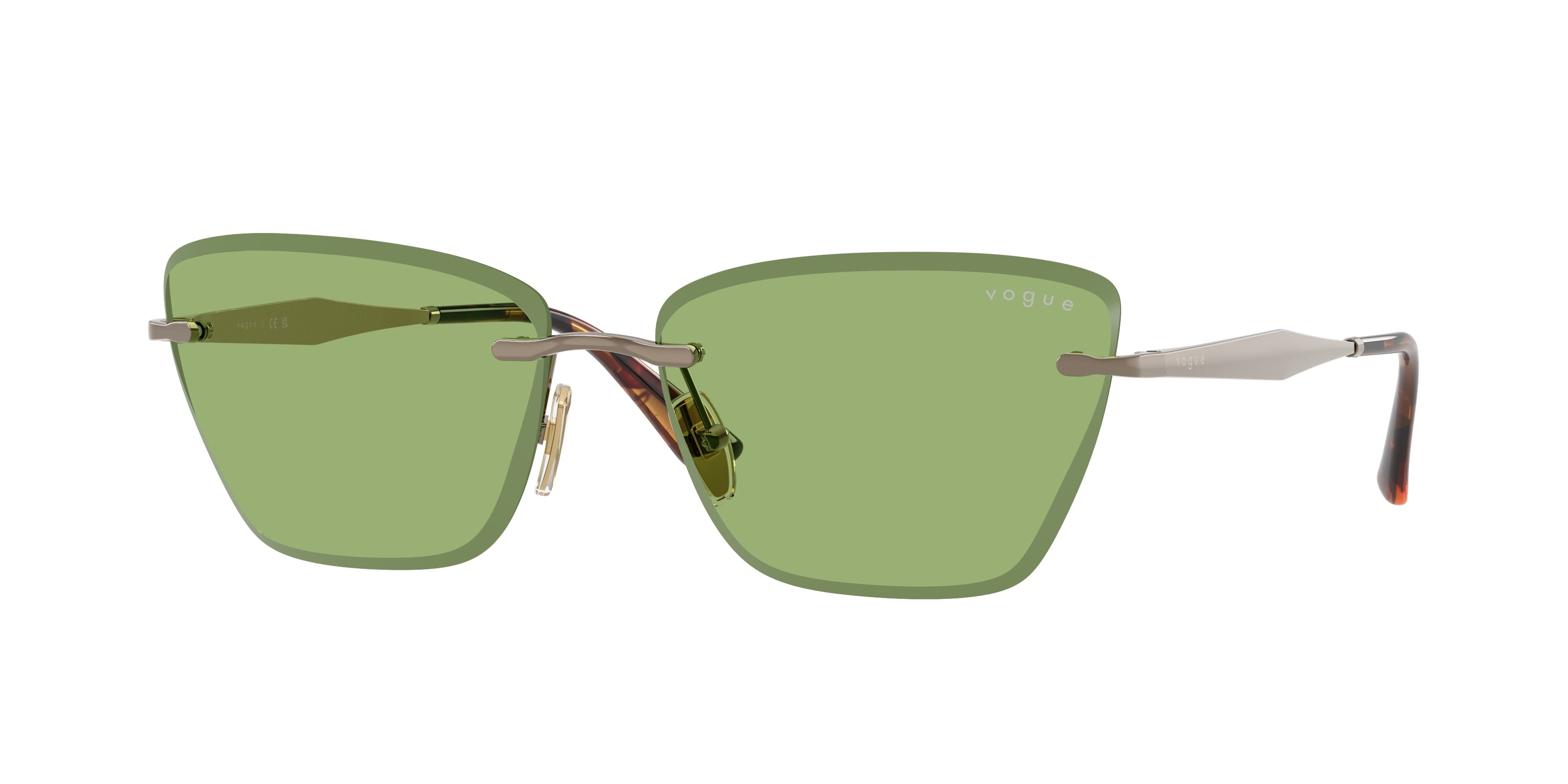 Vogue VO4332S Cat Eye Sunglasses  5138/2-Light Brown 59-140-15 - Color Map Brown