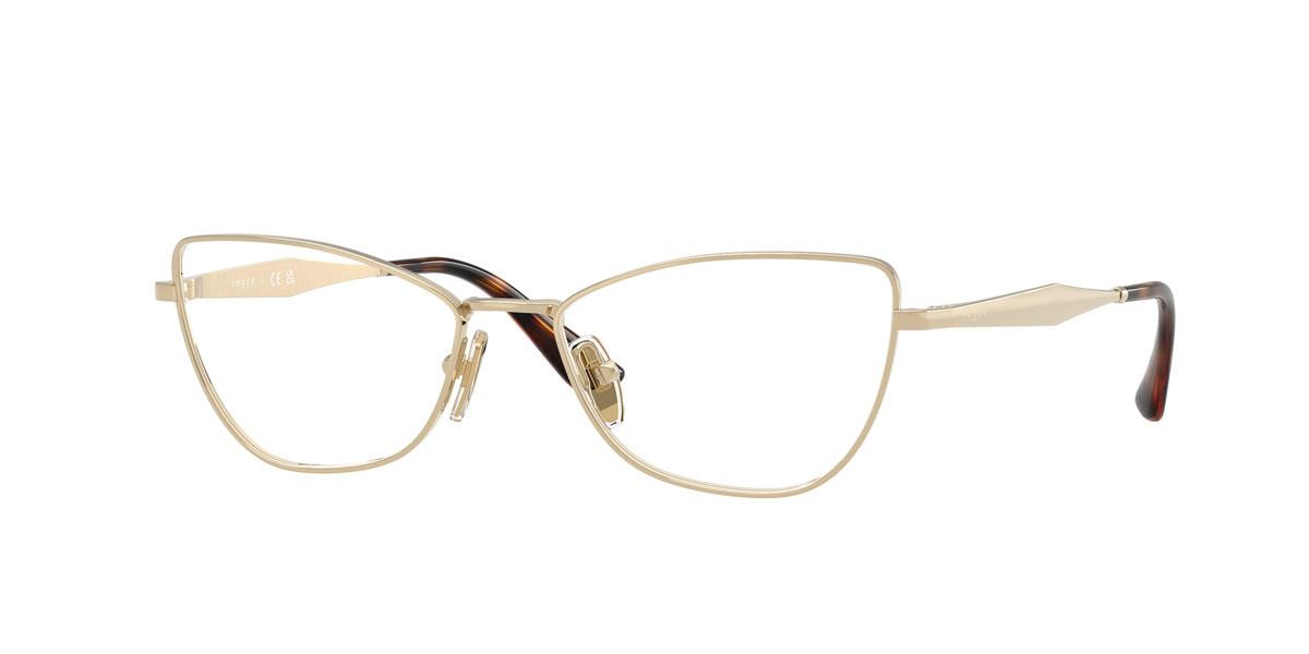 Vogue VO4333 Butterfly Eyeglasses  848-Pale Gold 54-140-16 - Color Map Gold