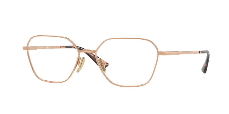 Vogue VO4334 Irregular Eyeglasses  5152-Rose Gold 54-140-16 - Color Map Gold