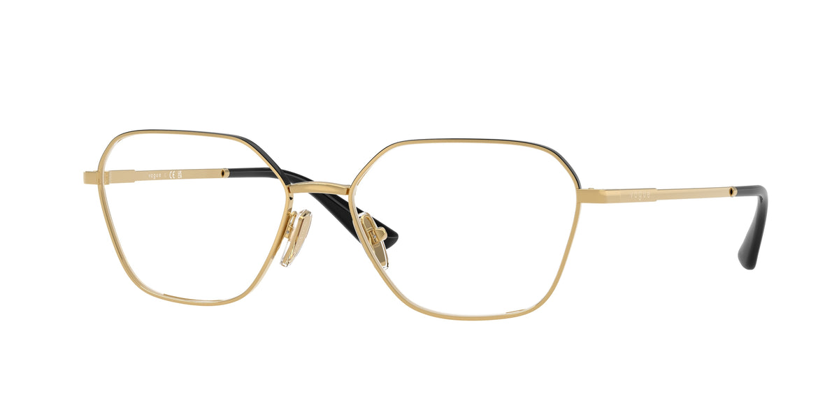 Vogue VO4334 Irregular Eyeglasses  5210-Gold/Top Black 54-140-16 - Color Map Gold