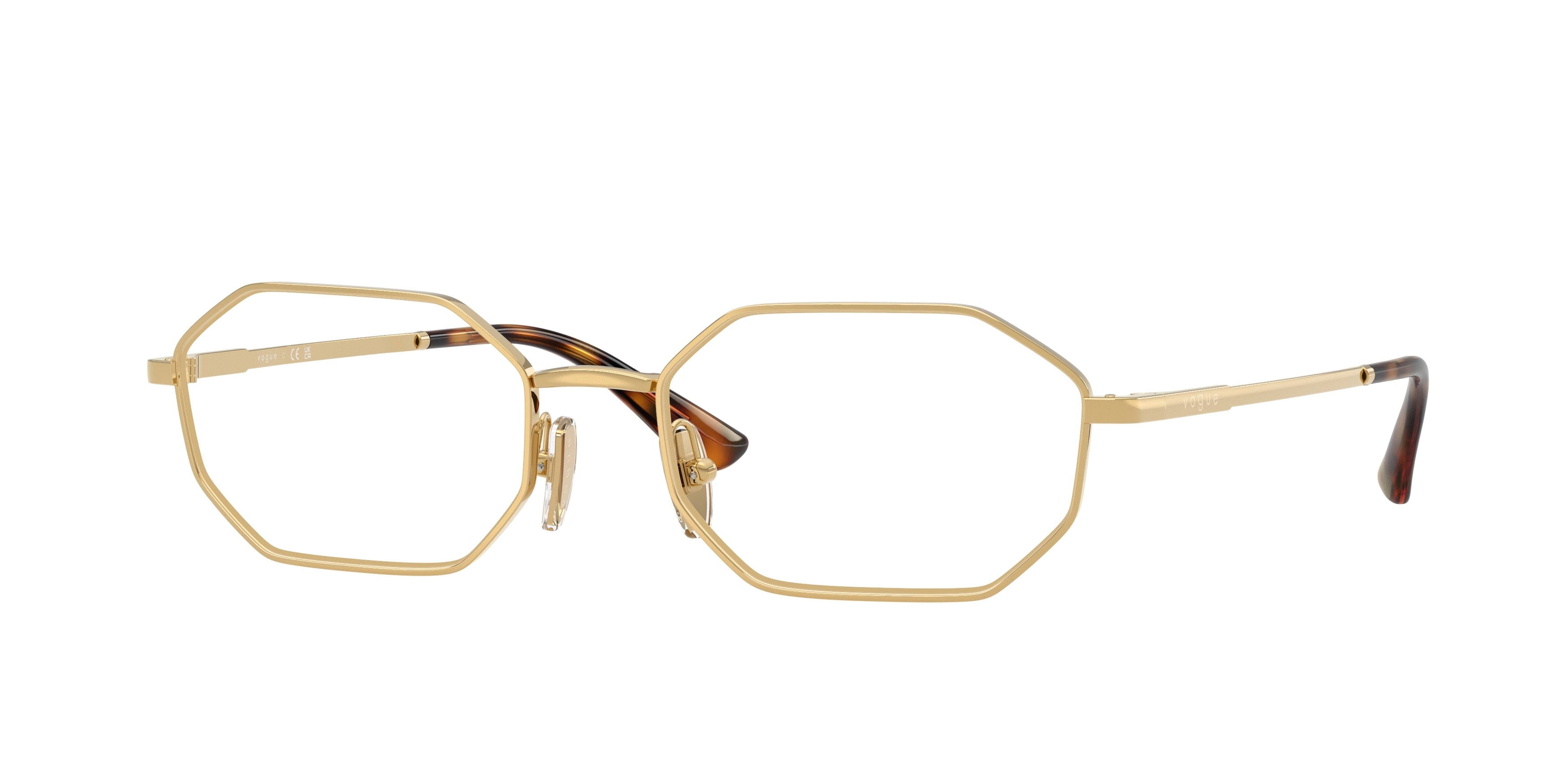 Vogue VO4341 Irregular Eyeglasses  280-Gold 54-140-18 - Color Map Gold