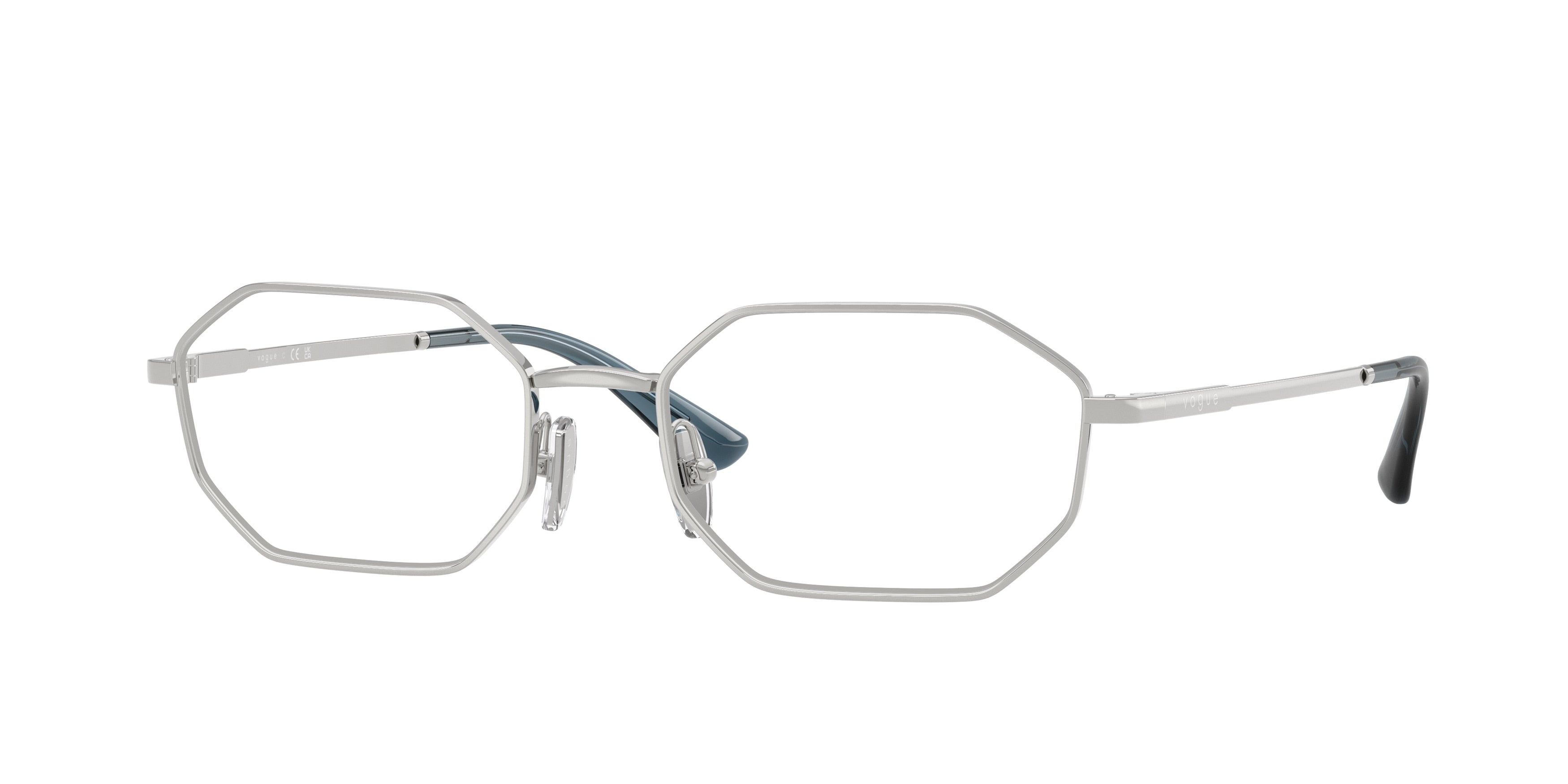 Vogue VO4341 Irregular Eyeglasses  323-Silver 54-140-18 - Color Map Silver