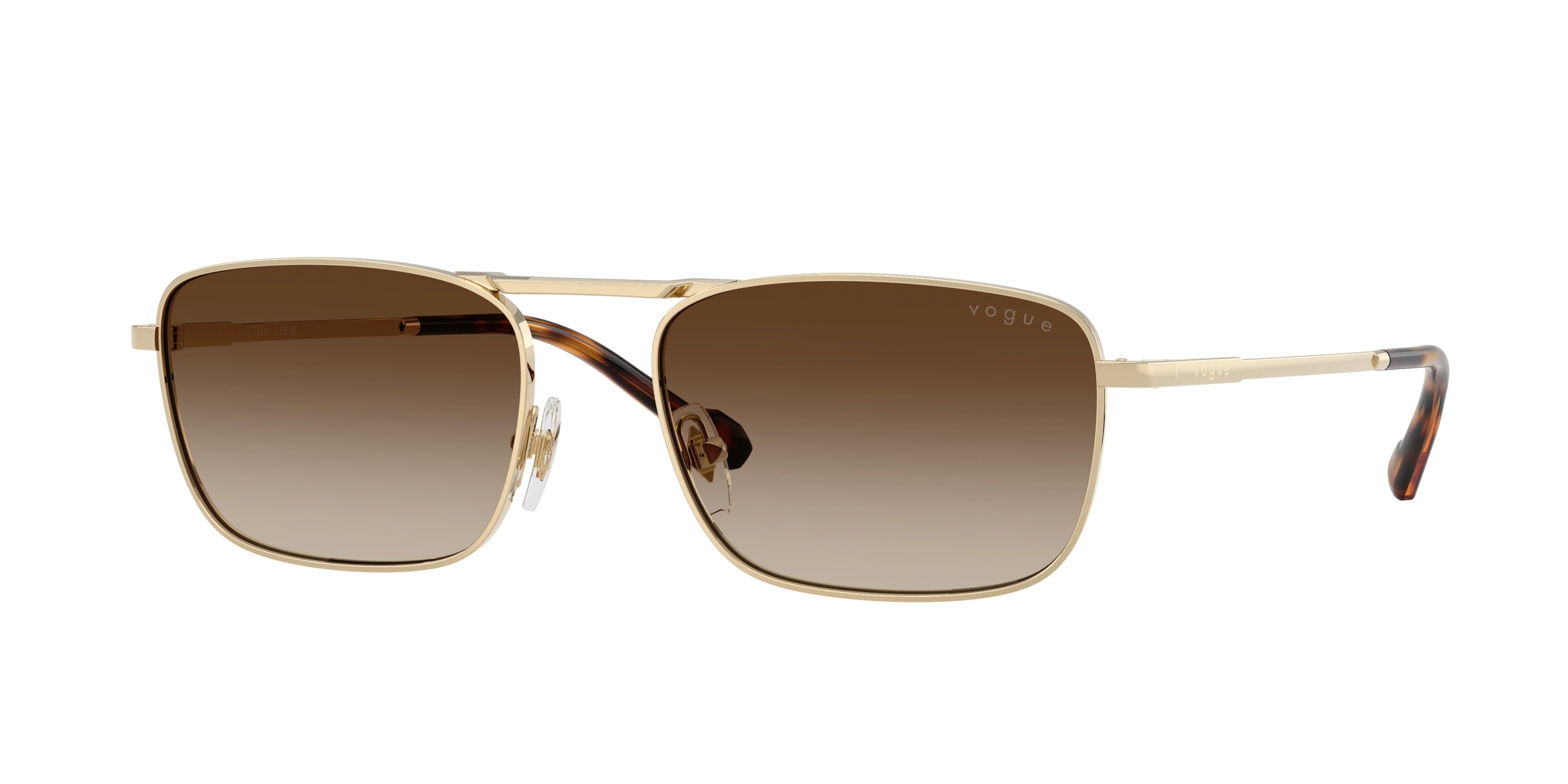 Vogue VO4346S Pillow Sunglasses  848/13-Pale Gold 56-145-18 - Color Map Gold