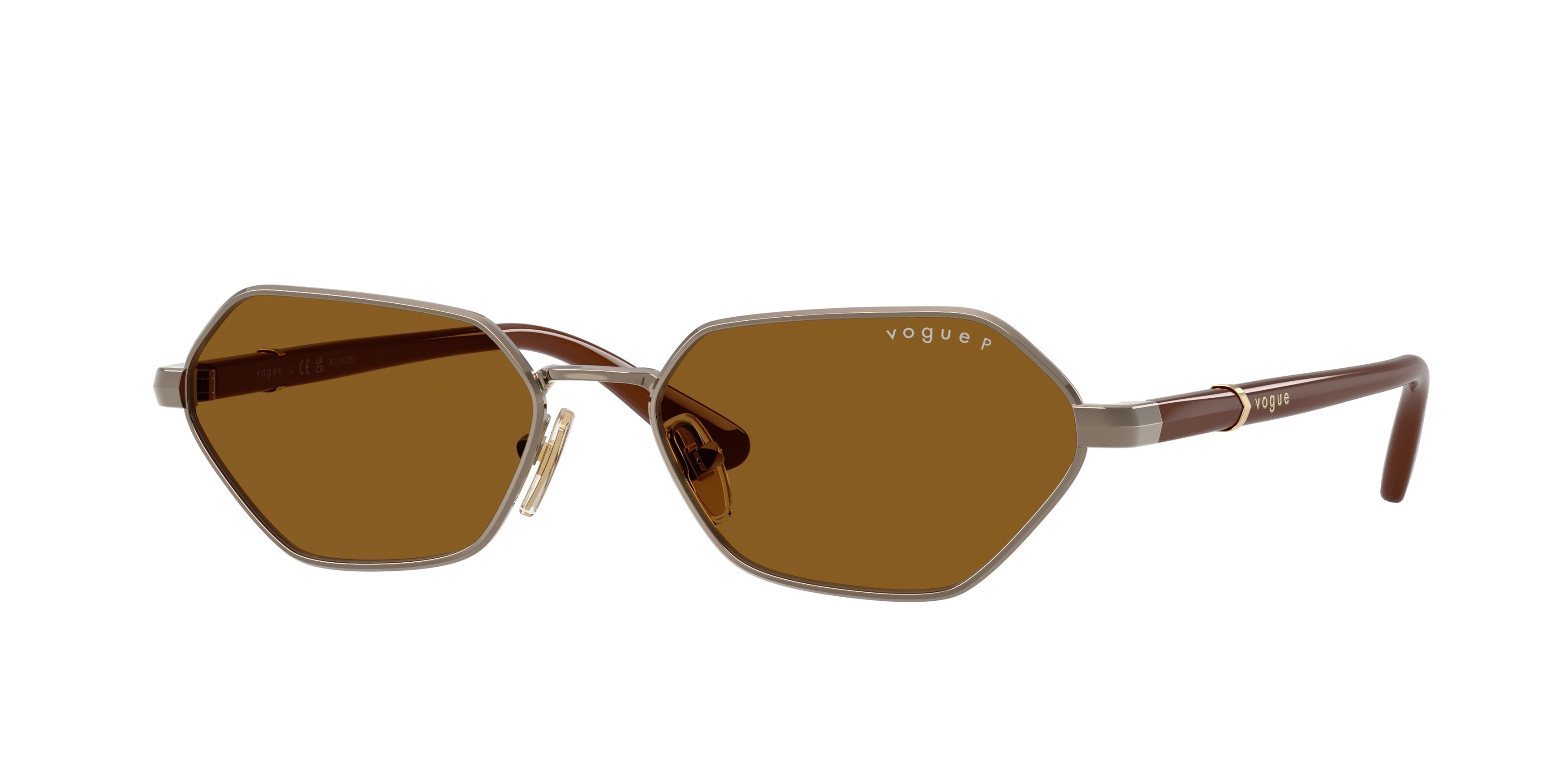 Vogue VO4349S Butterfly Sunglasses  513883-Light Brown 54-140-16 - Color Map Brown