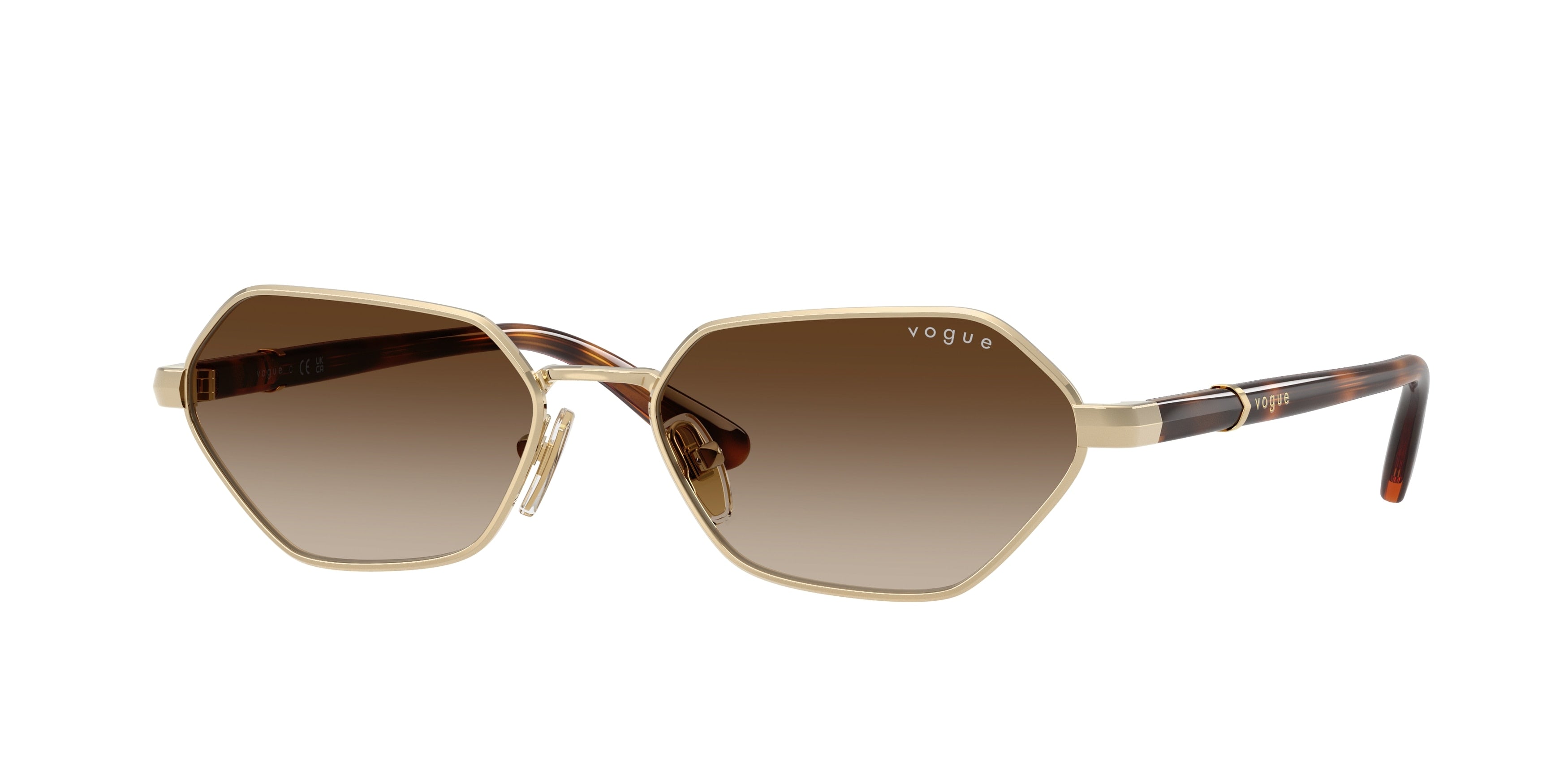 Vogue VO4349S Butterfly Sunglasses  848/13-Pale Gold 54-140-16 - Color Map Gold