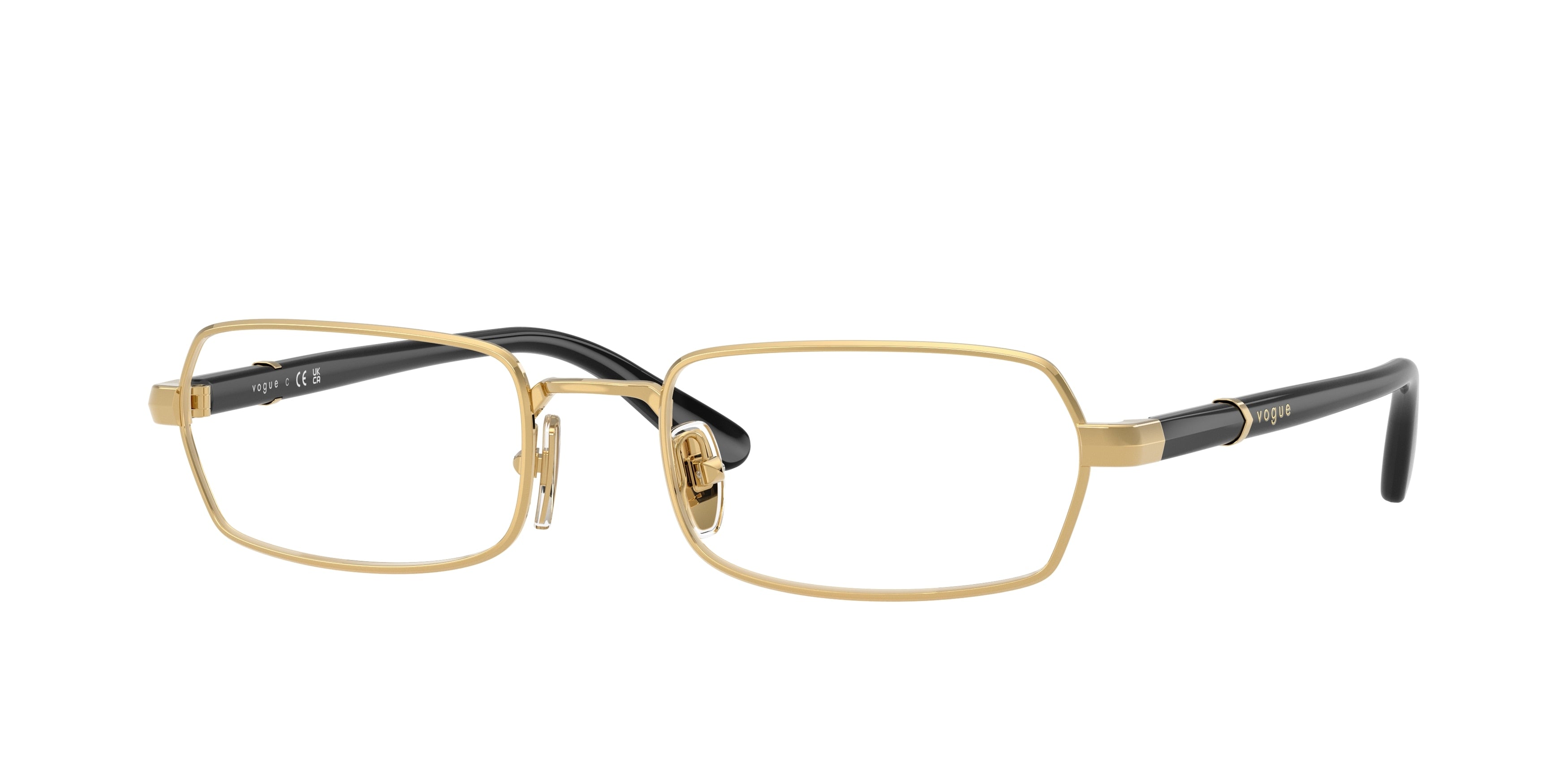 Vogue VO4351 Irregular Eyeglasses for Women — Free Shipping - 51-140-19 / 280-Gold