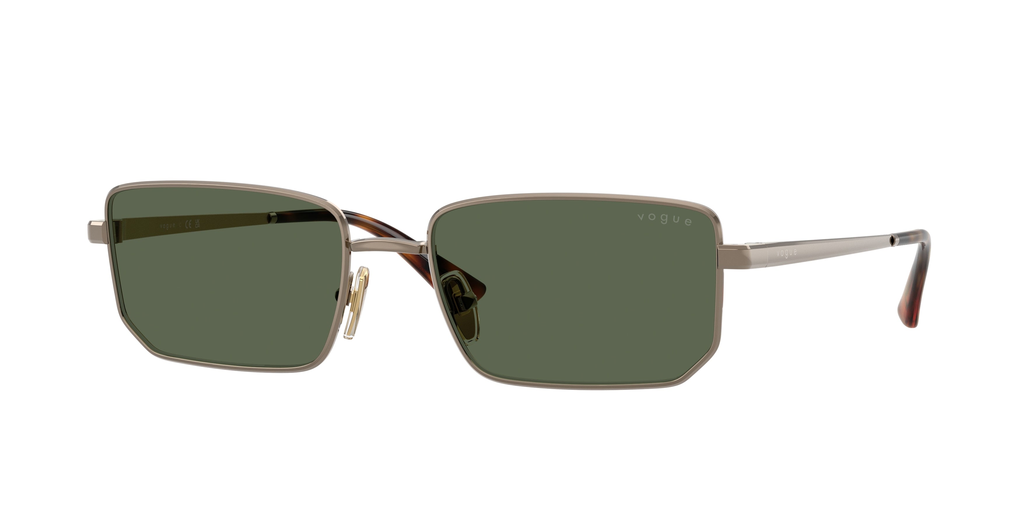 Vogue VO4352S Irregular Sunglasses  513871-Light Brown 56-140-18 - Color Map Brown