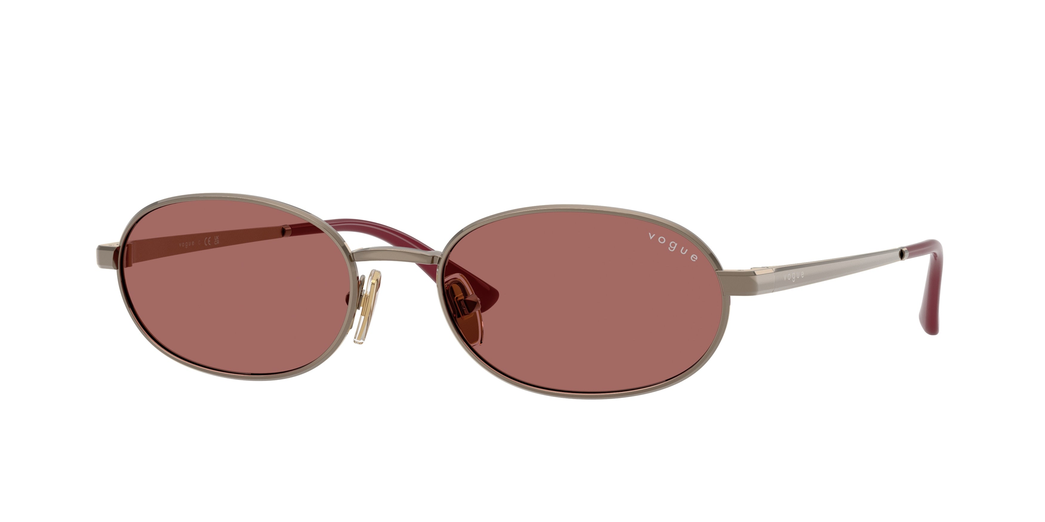 Vogue VO4353S Oval Sunglasses  513869-Light Brown 54-140-18 - Color Map Brown