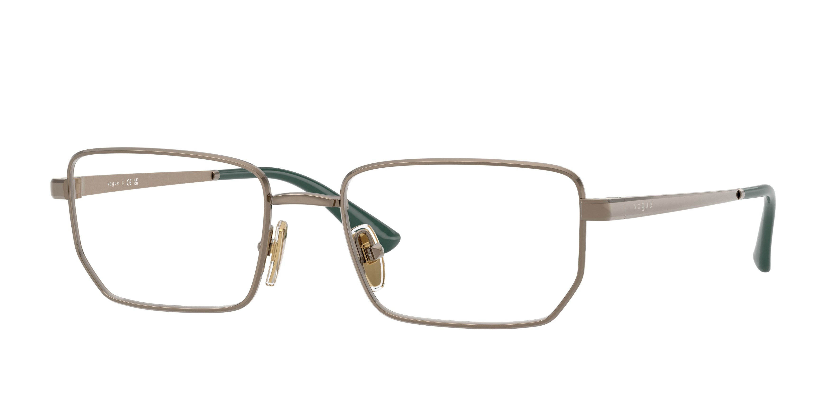 Vogue VO4354 Irregular Eyeglasses  5138-Light Brown 54-140-18 - Color Map Brown