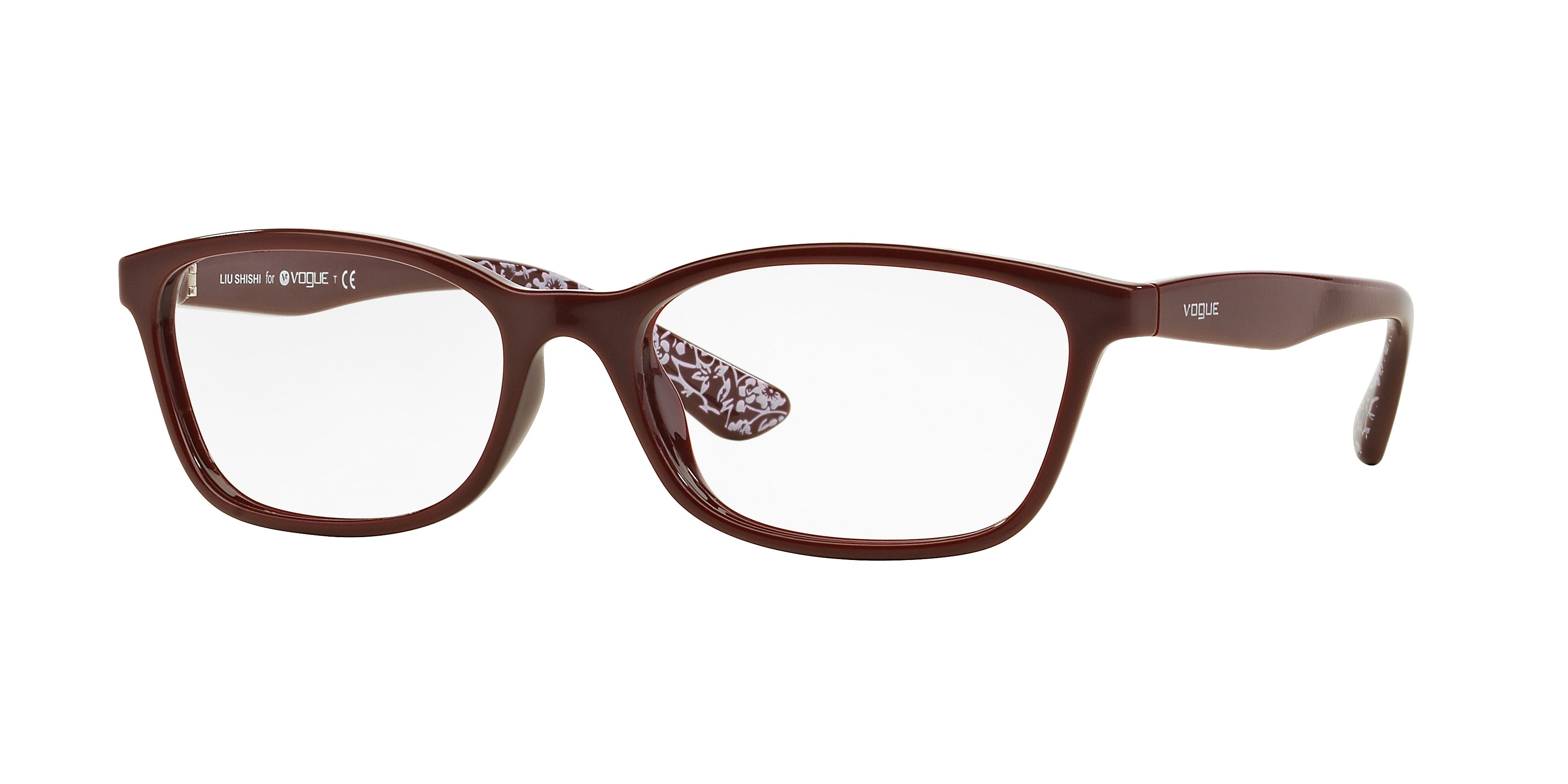 Vogue VO5024D Pillow Eyeglasses  2362-Bordeaux 53-140-16 - Color Map Red