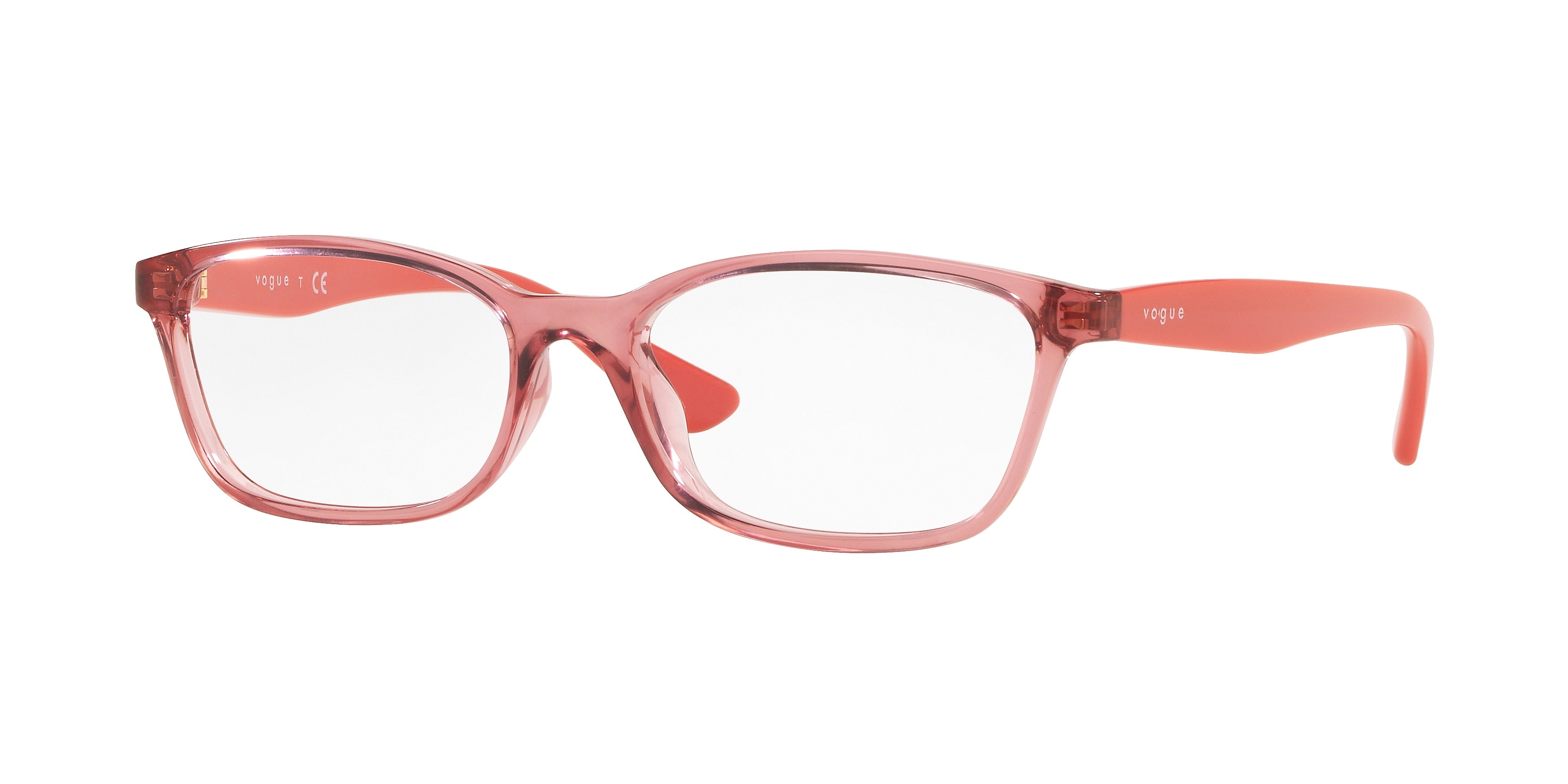Vogue VO5024D Pillow Eyeglasses  2599-Transparent Pink 53-140-16 - Color Map Pink
